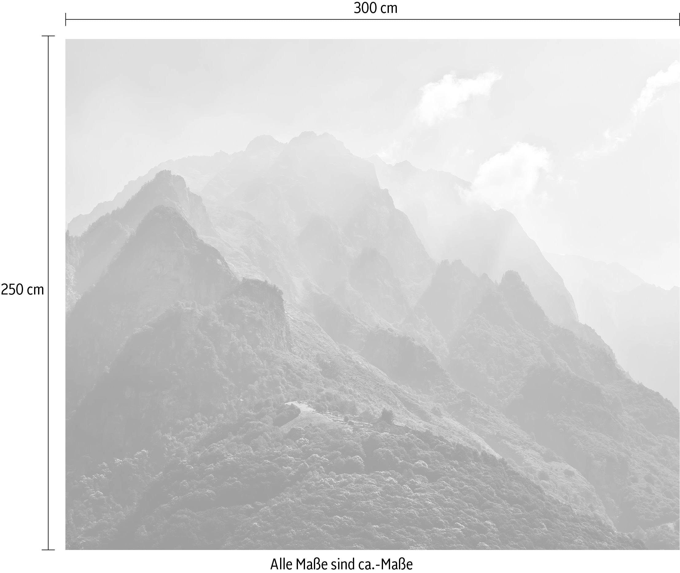 Komar Vliestapete »Digitaldruck Vlies -  The Summit - Größe 300 x 250 cm« bedruckt glatt Wohnzimmer, Schlafzimmer