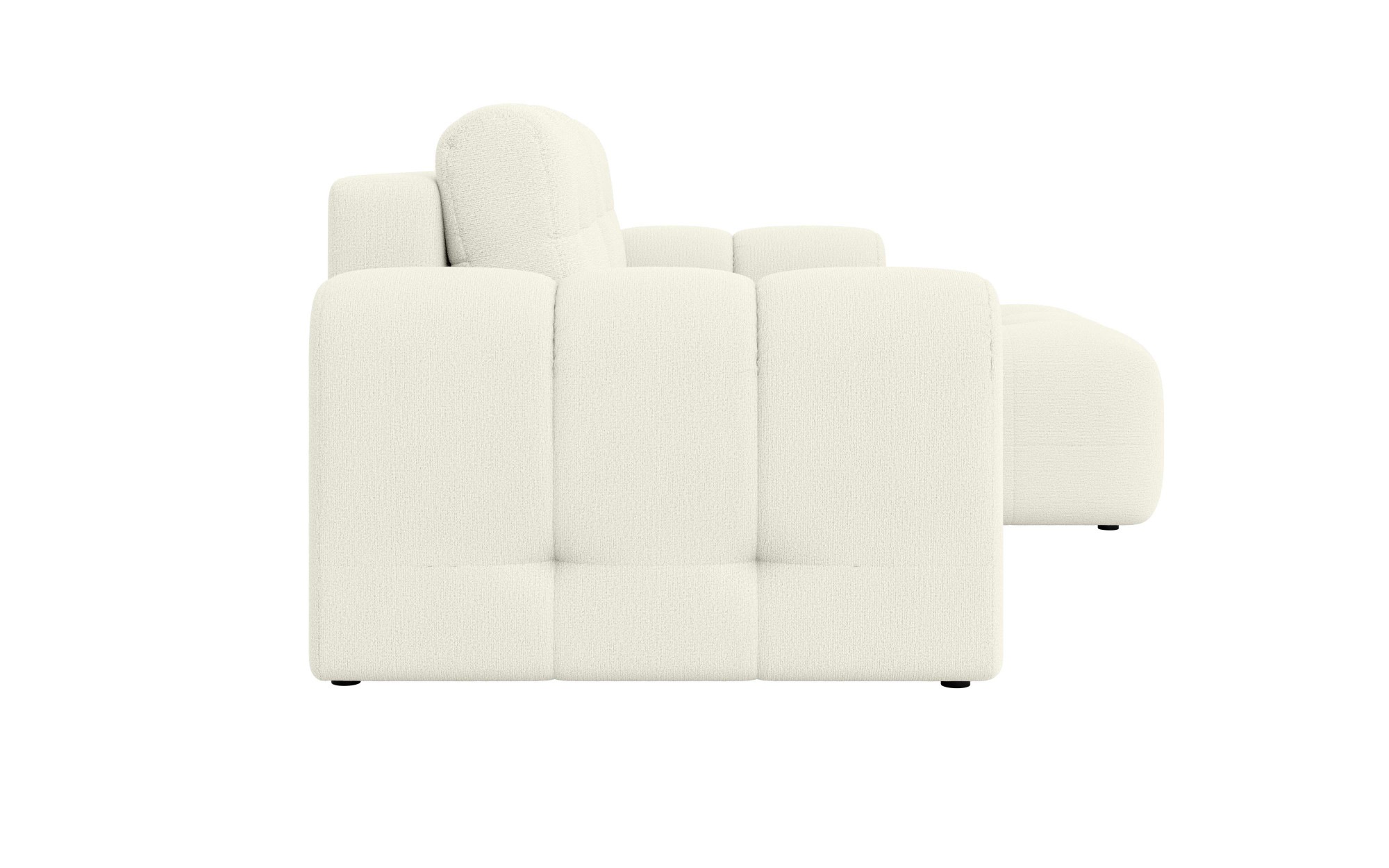 INOSIGN Ecksofa »Manilla, wahlweise mit Bettfunktion, B/T/H 265/170/91 cm«, L-Form mit Recamiere rechts/links bestellbar, Wellenunterfederung