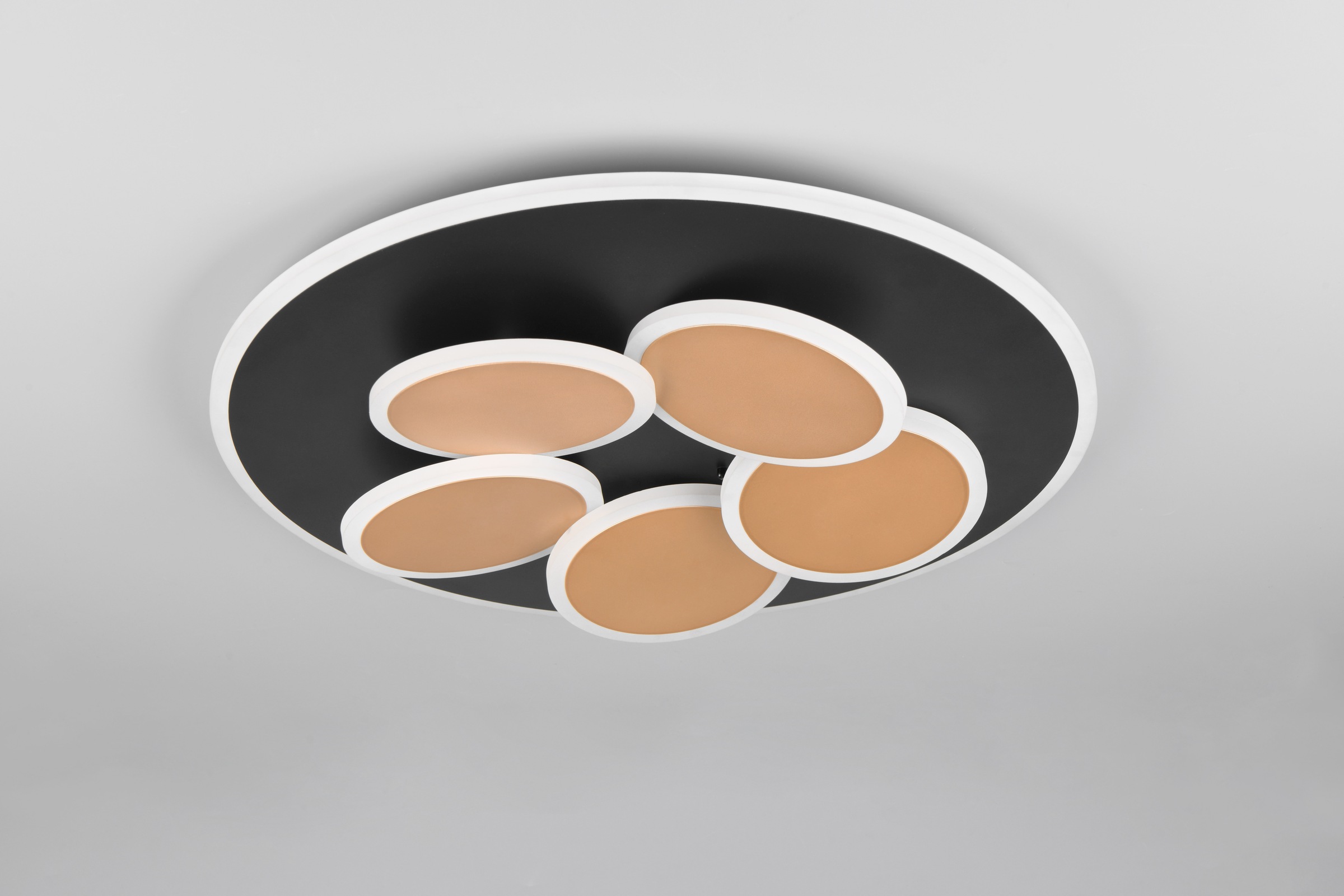 TRIO Leuchten LED Deckenleuchte »MANDALA, LED Deckenlampe mit Fernbedienung, dimmbar CCT Nachtlicht«, 1 flammig, Leuchtmittel LED-Board | LED fest integriert, Memory- und Timerfunktion 4200 Lumen warm- bis kaltweiß 2700-6500K 35W