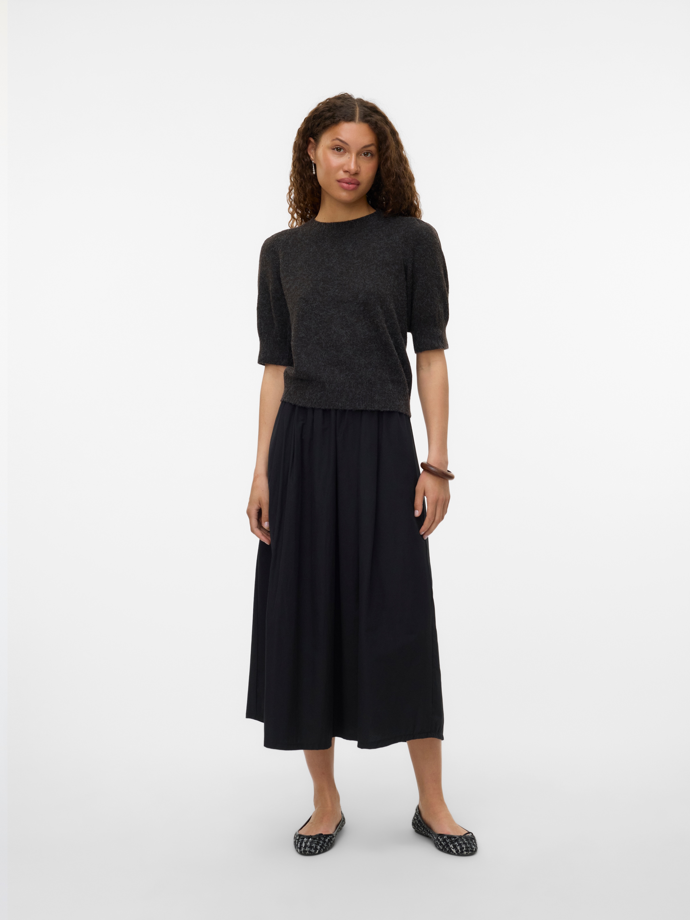 Vero Moda Kurzarmpullover »VMDOFFY 2/4 O-NECK PULLOVER GA NOOS«