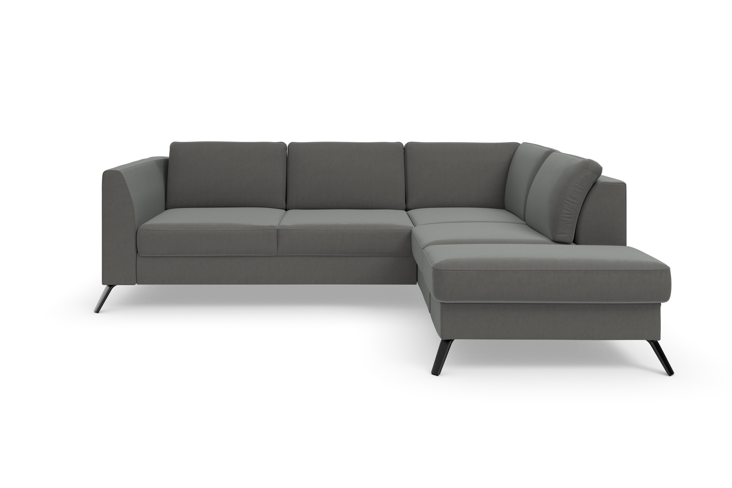 sit&more Ecksofa »Olsen L-Form«, inklusive Sitztiefenverstellung, wahlweise mit Bettfunktion, 15cm hoch