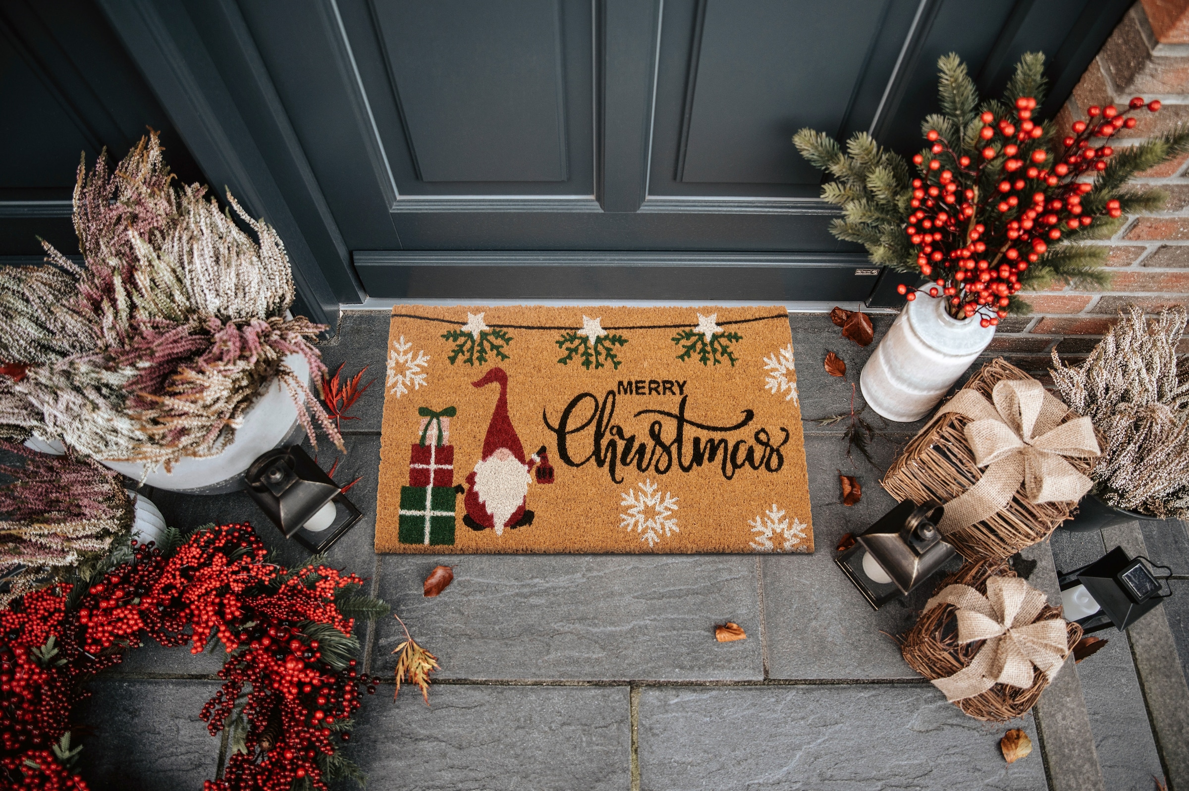 HANSE Home Fußmatte »Kokos Merry Christmas Gifts«, rechteckig, 15 mm Höhe, günstig online kaufen