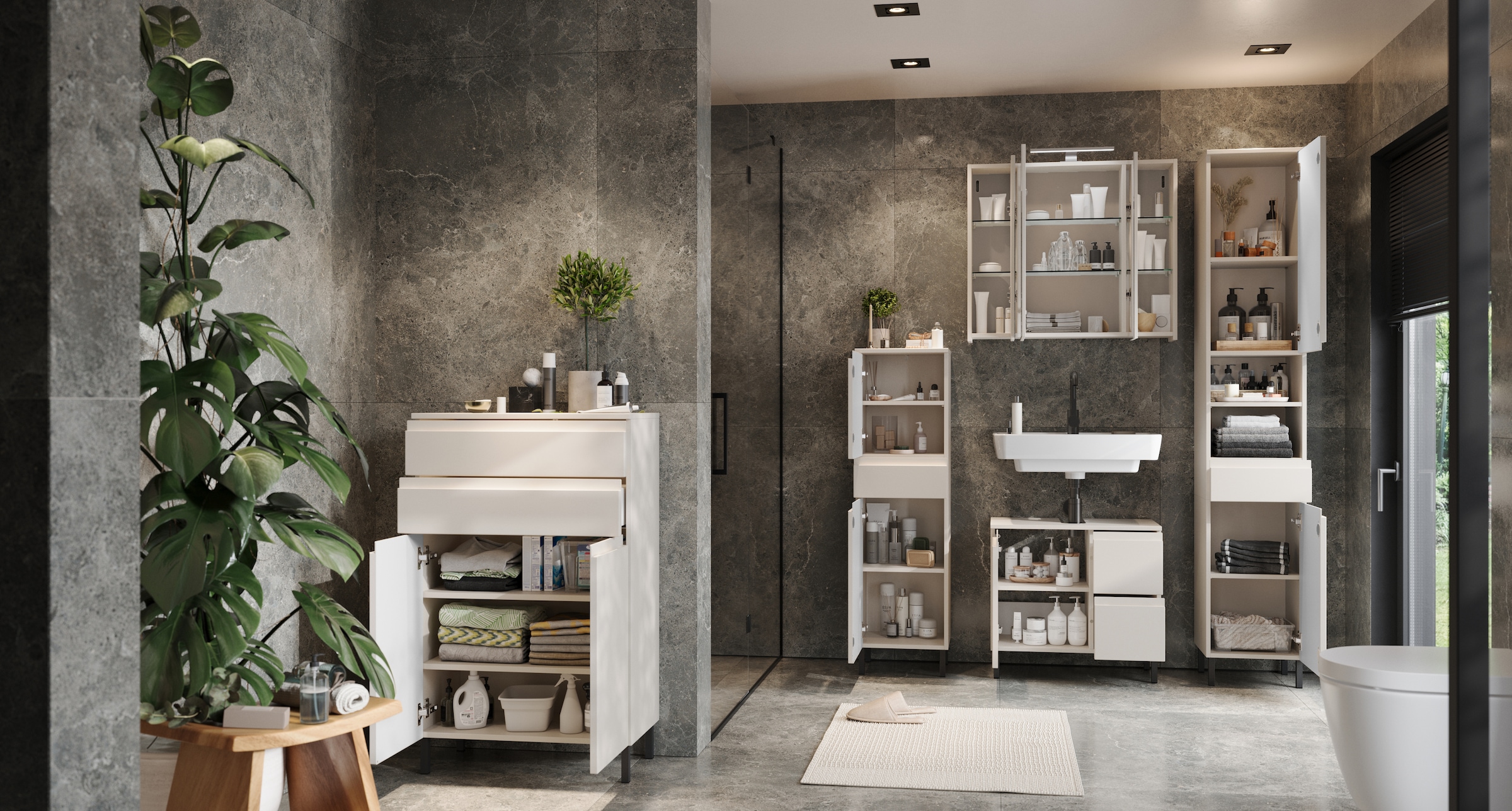 GERMANIA Midischrank »Scantic«, (1 St.), mit griffloser Optik