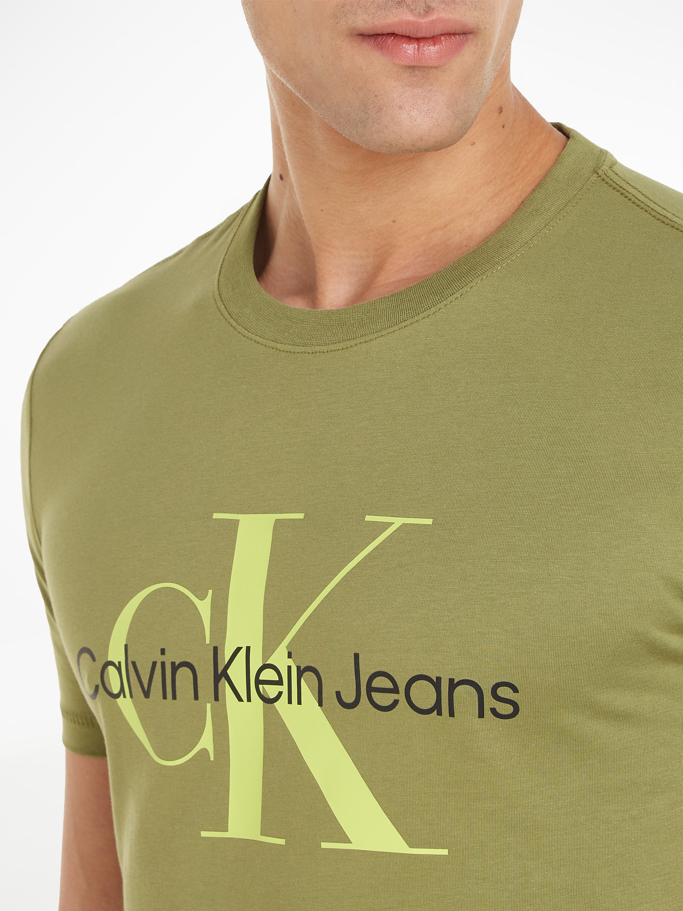Calvin Klein Jeans T-Shirt »SEASONAL MONOLOGO TEE«, mit Calvin Klein Logoschriftzug auf der Brust