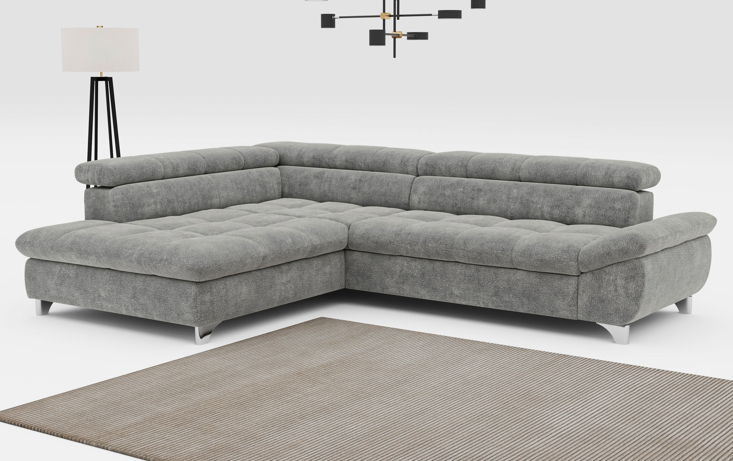 COTTA Ecksofa "Gemini L-Form", mit Kopfteilverstellung, wahlweise mit Bettf günstig online kaufen