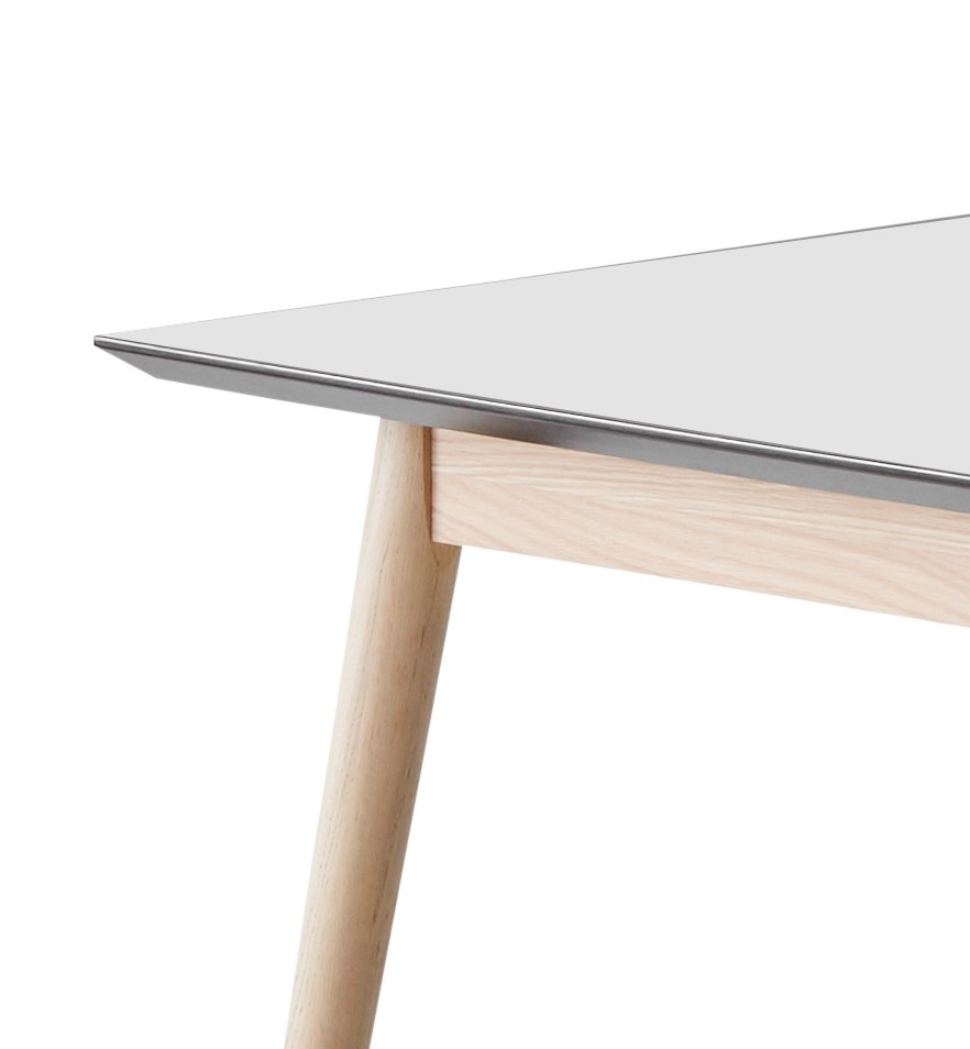Hammel Furniture Esstisch »Meza Designtisch mit Auszugsfunktion und 2 Einlegeplatten«, bootsförmige Tischplatte MDF, Eiche Massivholzgestell