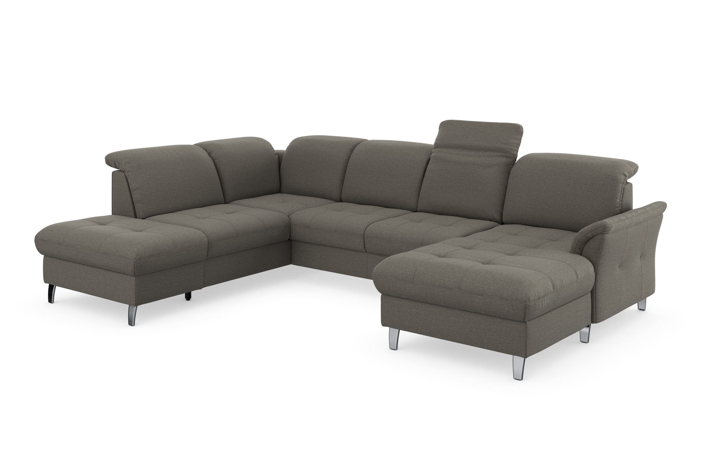 sit&more Wohnlandschaft »Maggiore U-Form«, wahlweise mit Kopfteilverstellung, Bettfunktion und Stauraum