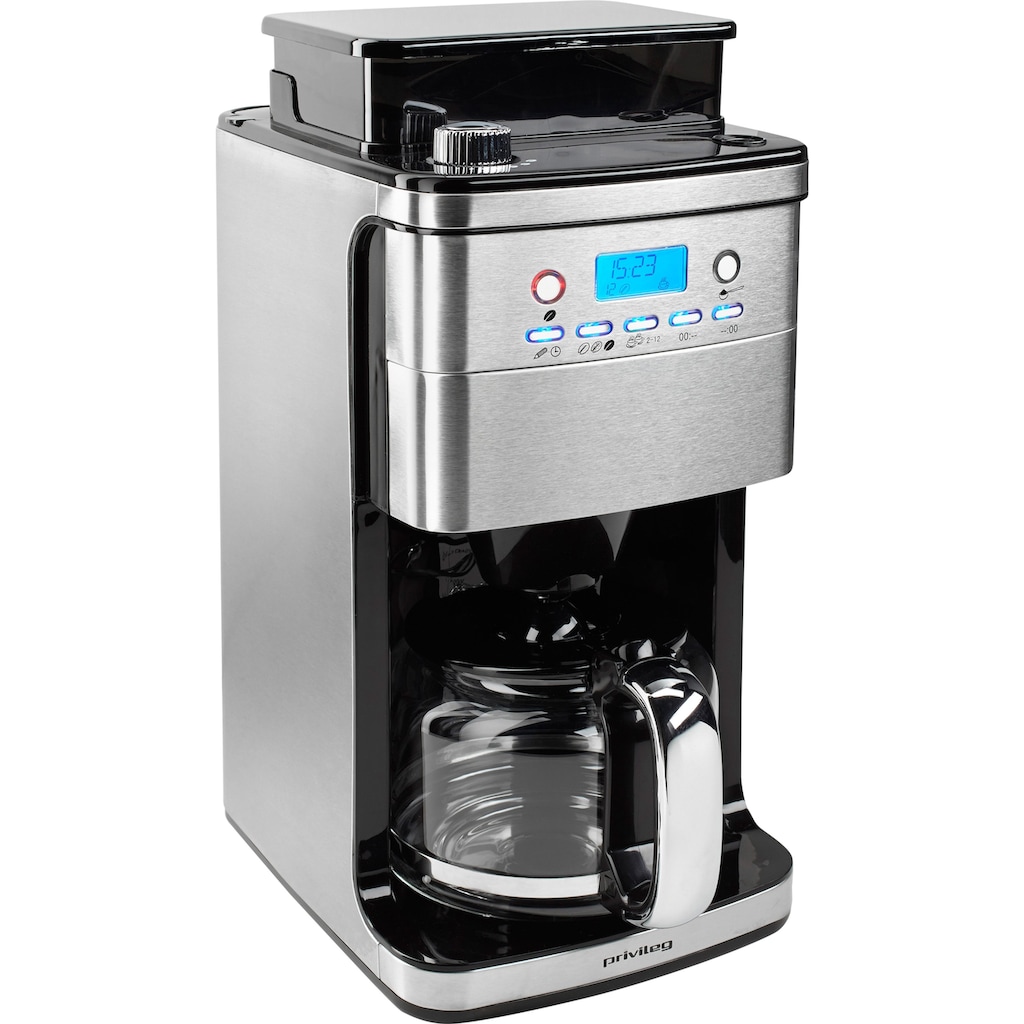 Privileg Kaffeemaschine mit Mahlwerk »CM4266-A«, Papierfilter, 1x4, für ganze Bohnen oder gemahlenen Kaffee geeignet