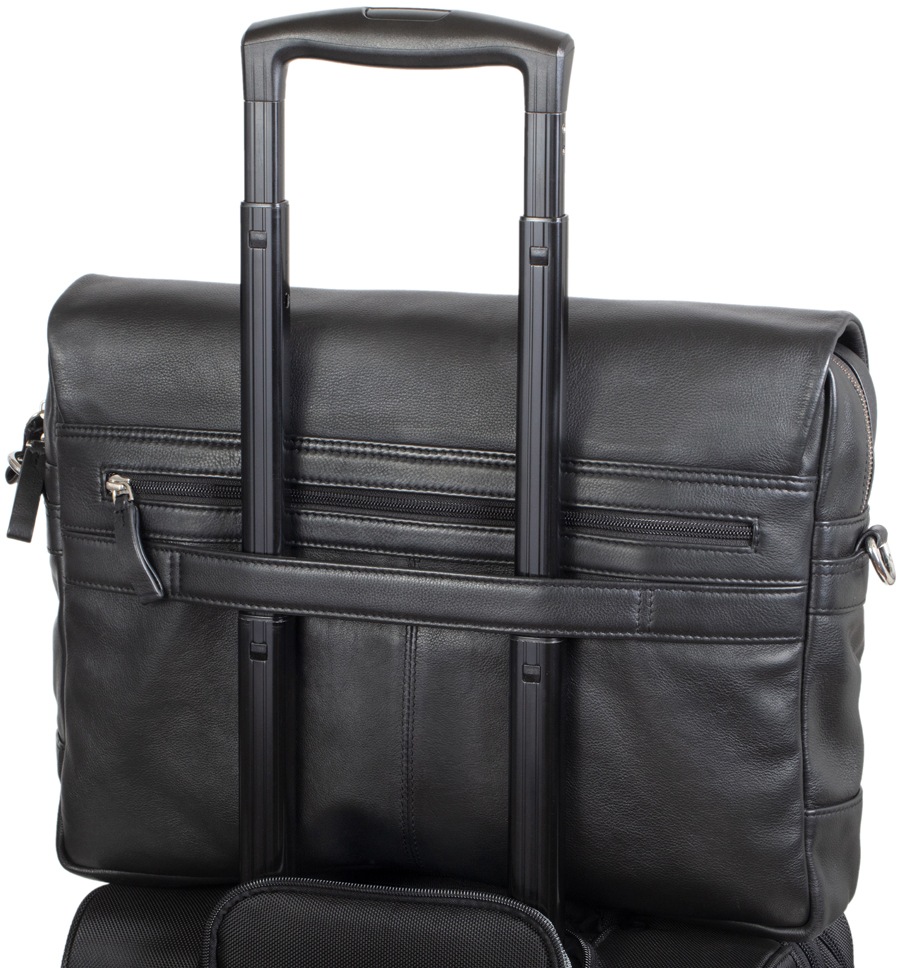 fixbag Schultertasche »schwarz«, mit gepolstertem Laptopfach