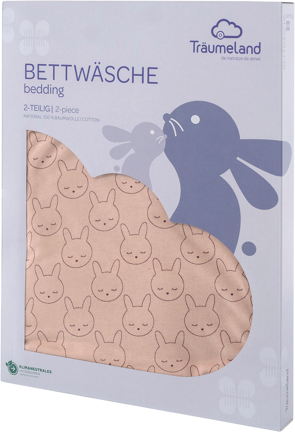 Träumeland Babybettwäsche »Jersey Kuschelhase«, mit Allover-Print