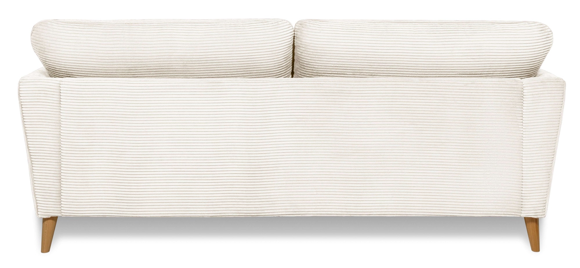 Home affaire 2-Sitzer »MARSEILLE Kompaktsofa 170 cm, Cord, Flachgewebe, Struktur, Webstoff«, Massivholzbeine Eiche, Landhausstil, Wellenunterfederung