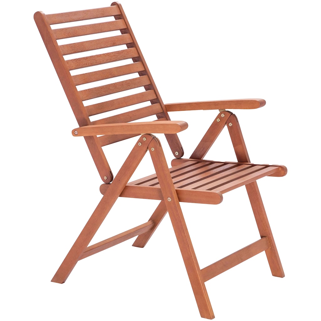 KONIFERA Garten-Essgruppe »Brasilia«, (Set, 13 tlg., 6x Stuhl, 1x Tisch 160x90x74 cm, inkl. Auflagen, Stühle sind klappbar)