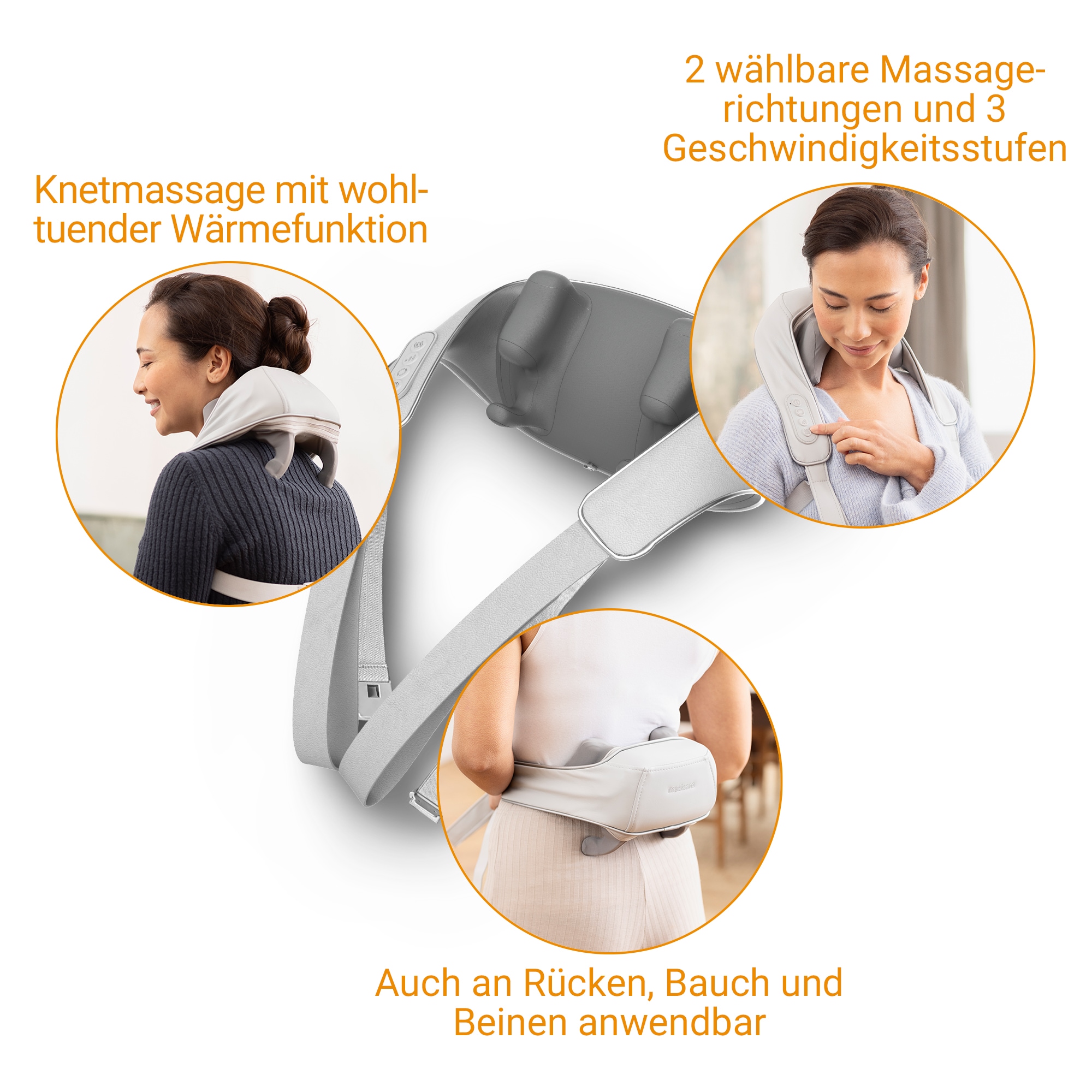 Medisana Nacken-Massagegerät »NM 990« 2 Massagemodi, 3 Geschwindigkeitsstufen, „Hands-free“ Anwendung