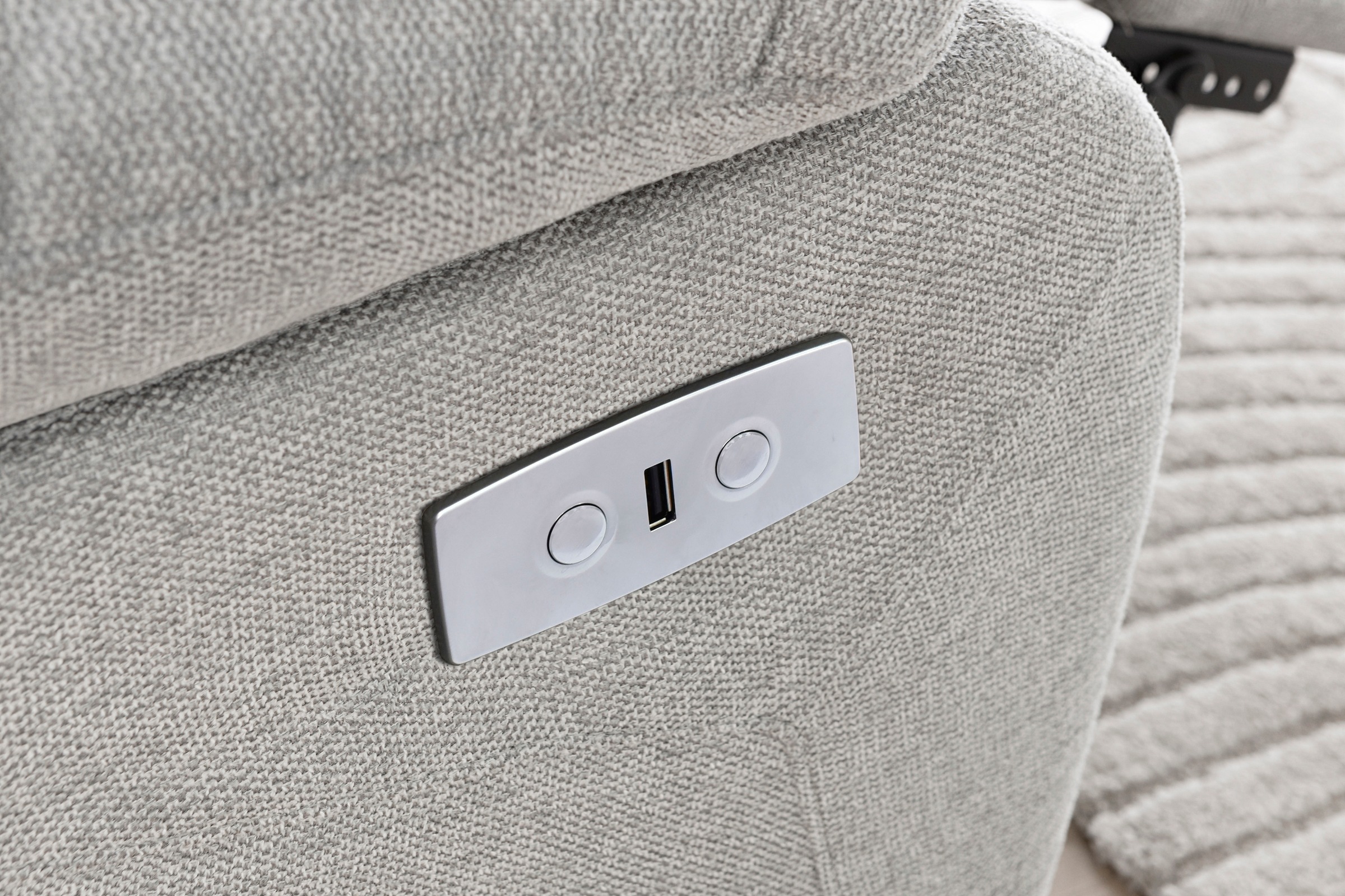 Home affaire Relaxsessel »Lannilis mit Liegefunktion, Fernsehsessel«, mit manueller und elektrischer Relaxfunktion, hellgrau