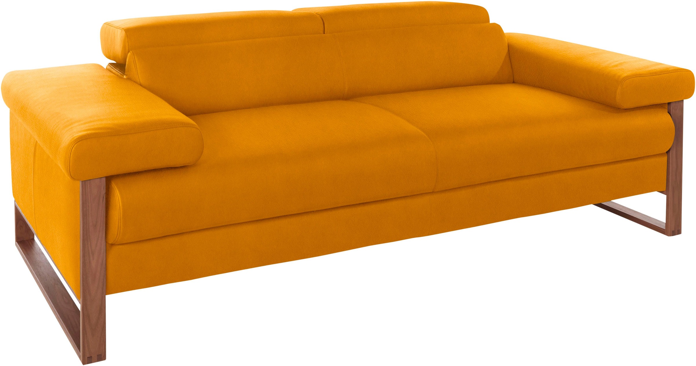 W.SCHILLIG 2-Sitzer "finn", German Design Award 2016, Fußgestell Nussbaum n günstig online kaufen