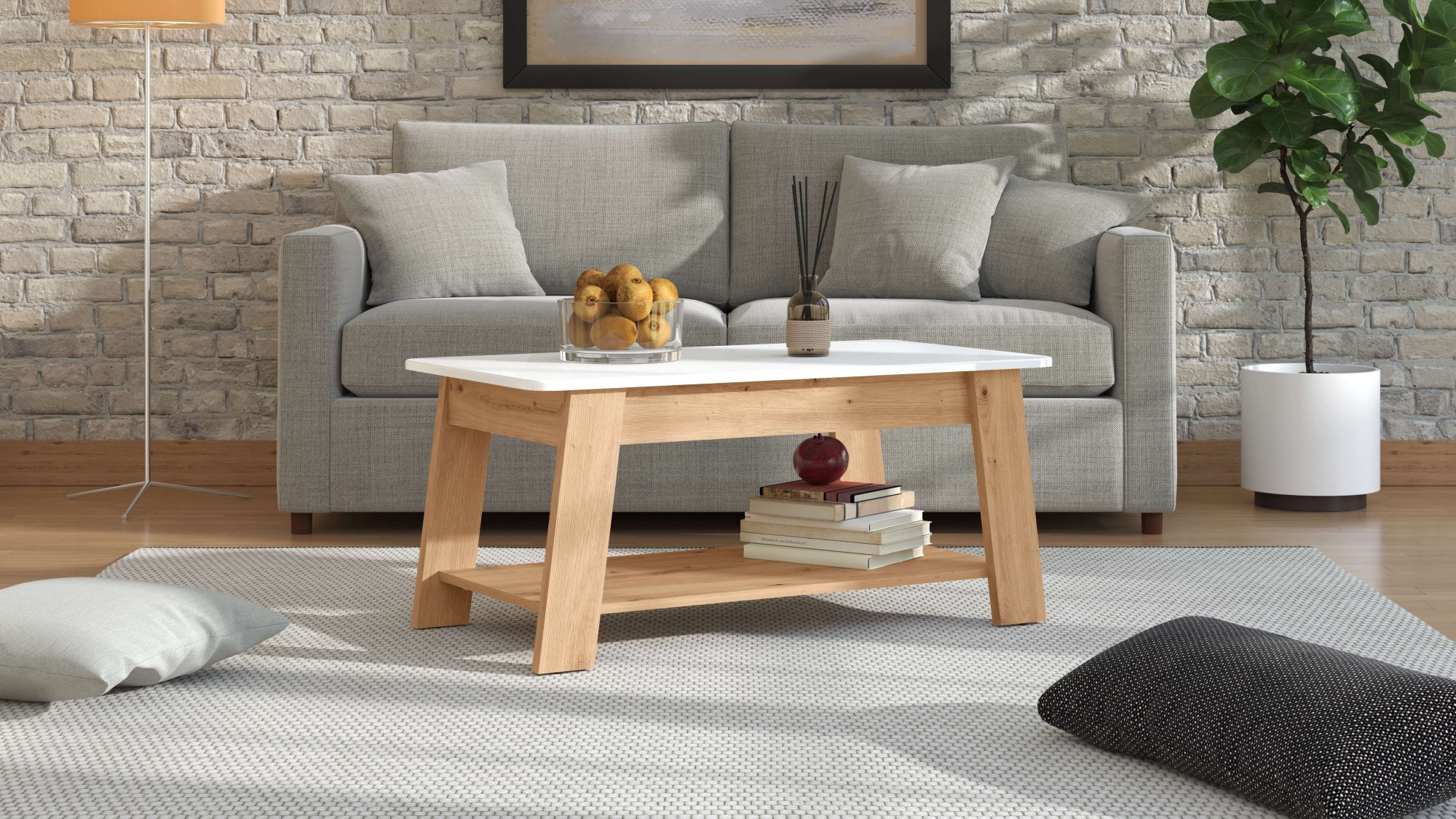 Home affaire Couchtisch »Piave Kaffeetisch, 101 cm, in trendigen Farben, mo günstig online kaufen