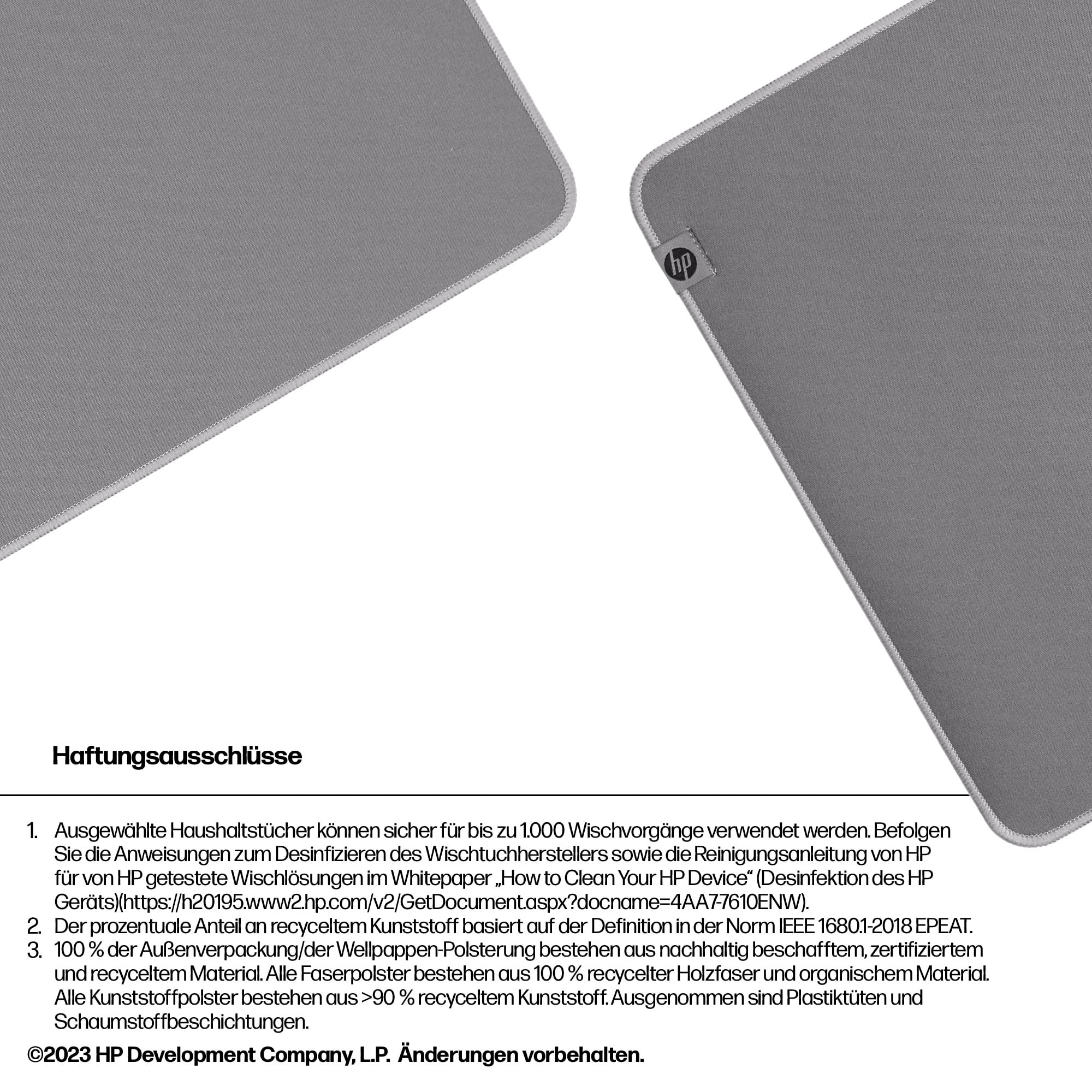 HP Schreibtischunterlage »200 Desinfizierbare«