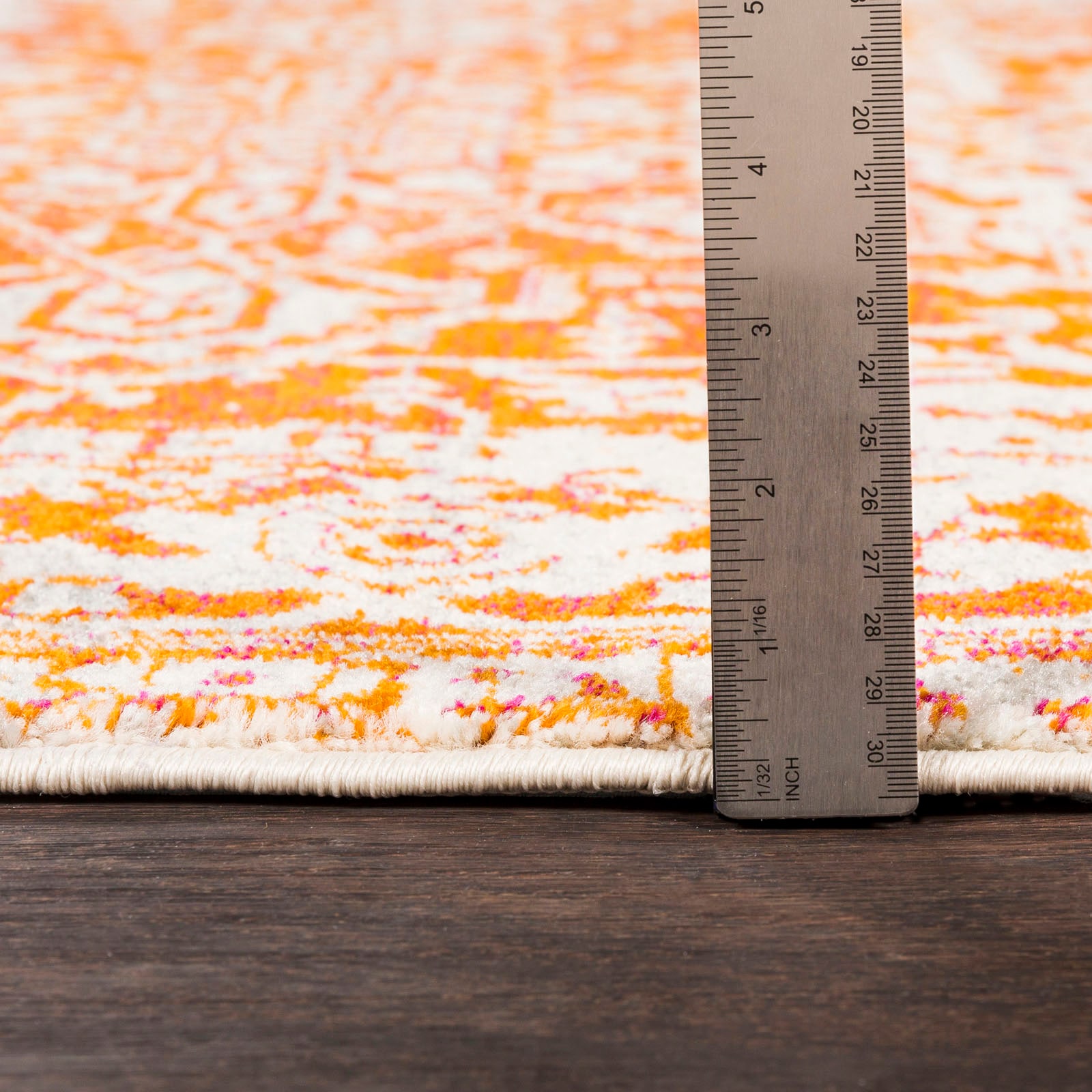 Surya Teppich »SYRACUSA«, rechteckig, 12 mm Höhe, Kurzflor Orientteppich, Wohnzimmer, Schlafzimmer, Orange