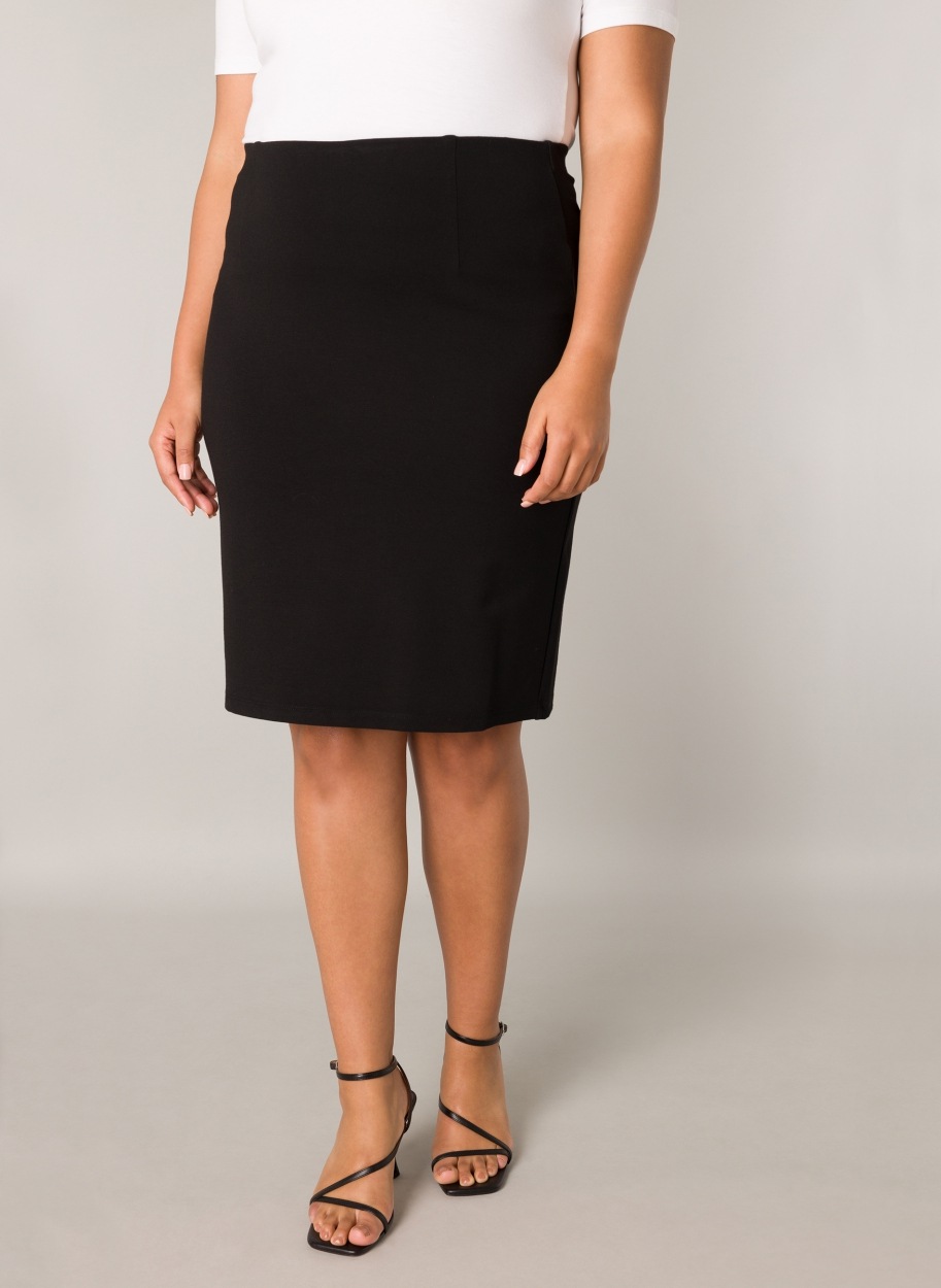 Base Level Curvy Bleistiftrock Kniefrei Mit Viskose Und Stretch