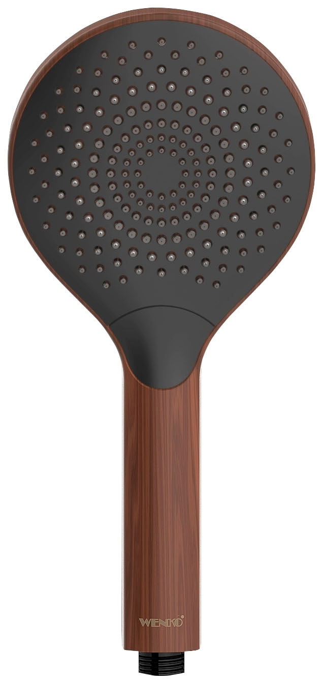 WENKO Handbrause »Watersaving«, (1 tlg.), Wood, Ø 12 cm