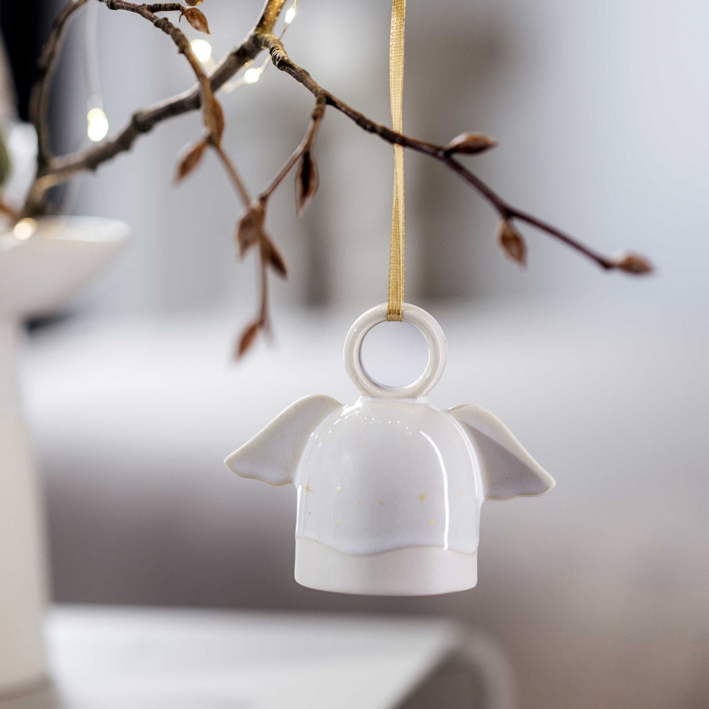 like. by Villeroy & Boch Weihnachtsfigur »Ornamente Engel Winter Glow 6er Set beige«