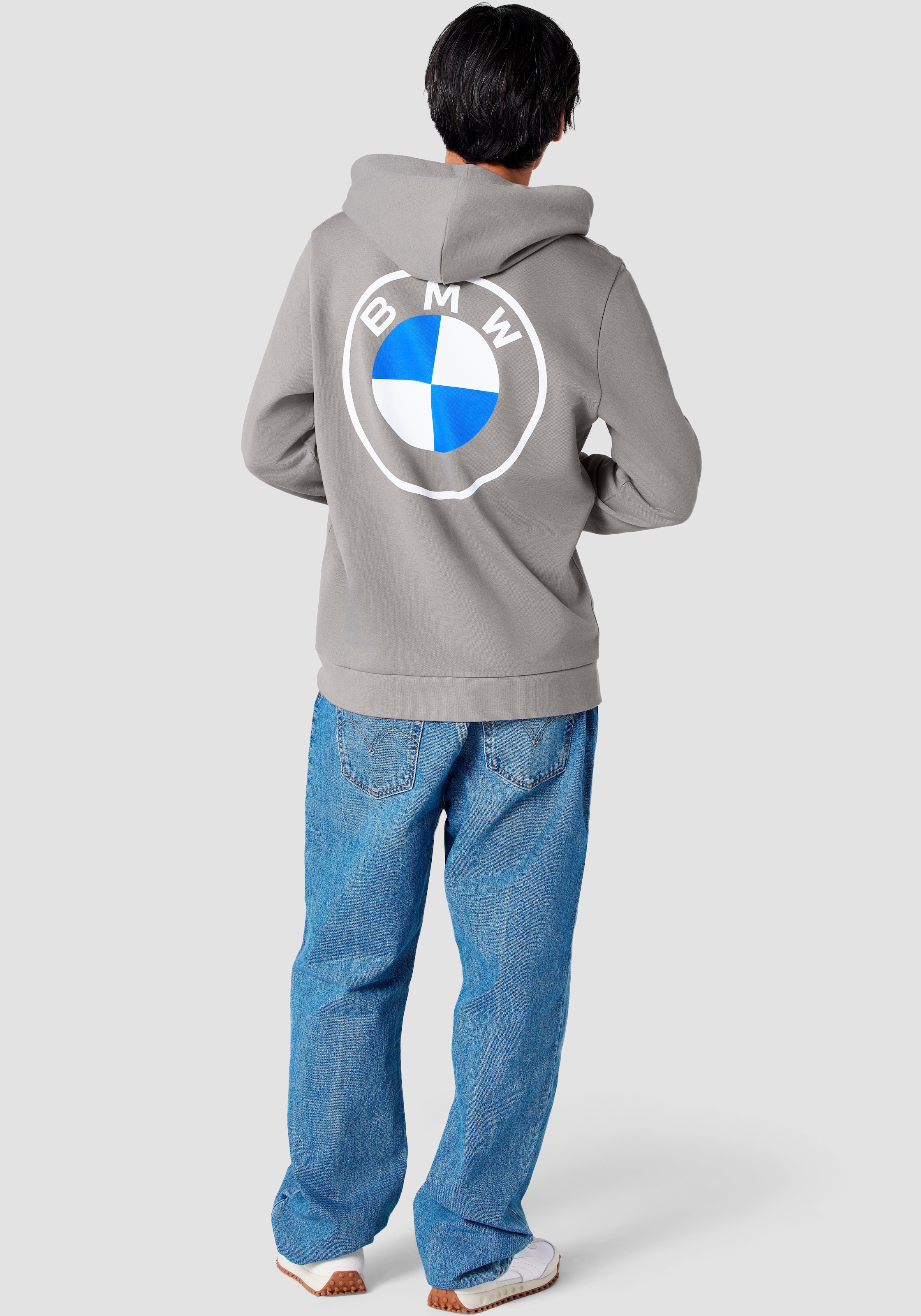 BMW Hoodie , mit Logodruck auf Brusthöhe
