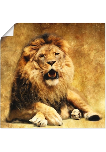 Artland Wandbild »Der König - Löwe«, Wildtiere, (1 St.), in vielen Größen &... kaufen