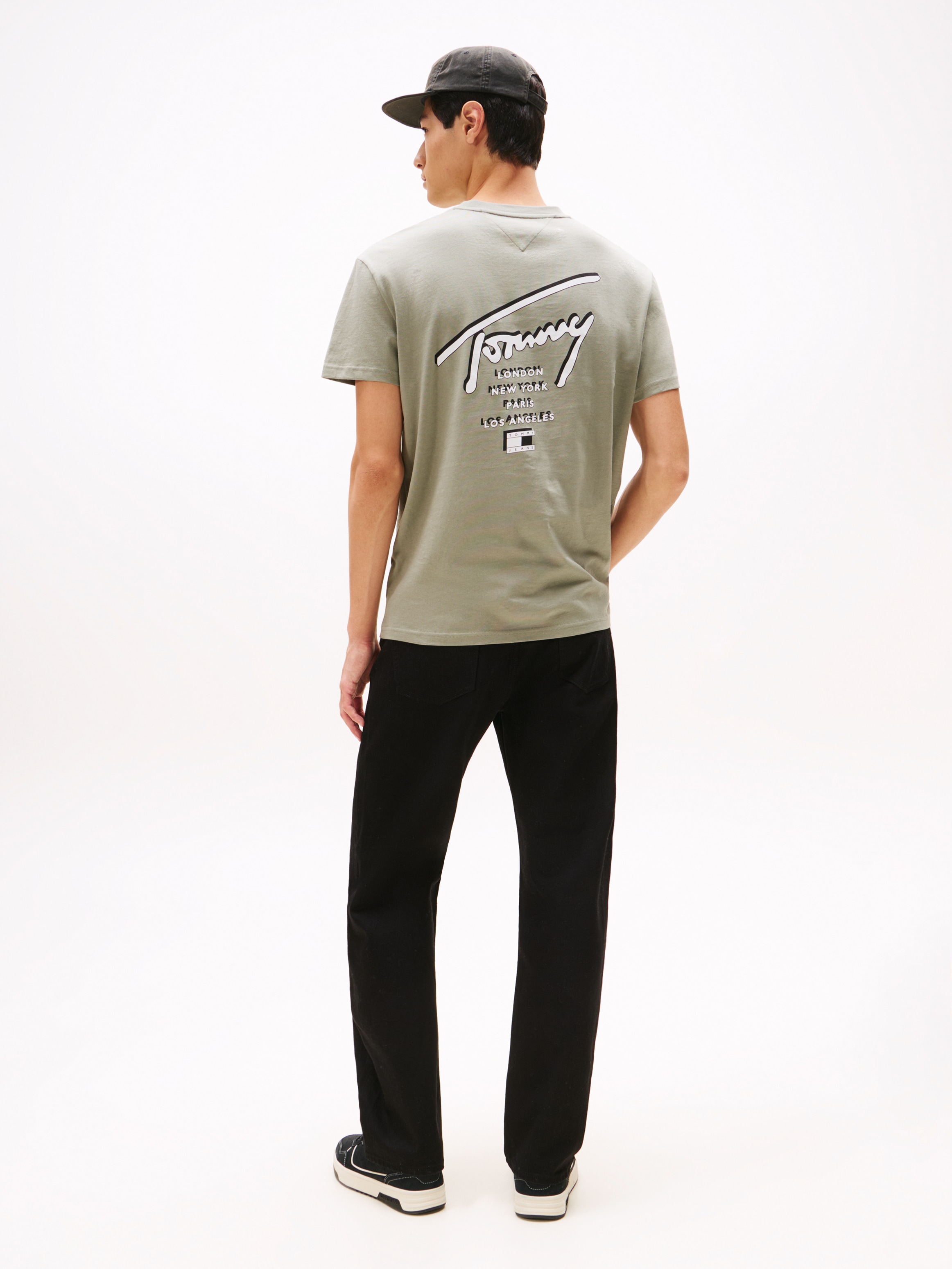 Tommy Jeans T-Shirt »TJM SIGN CITY TEE EXT« Rundhals, regular fit, großer Rückenprint