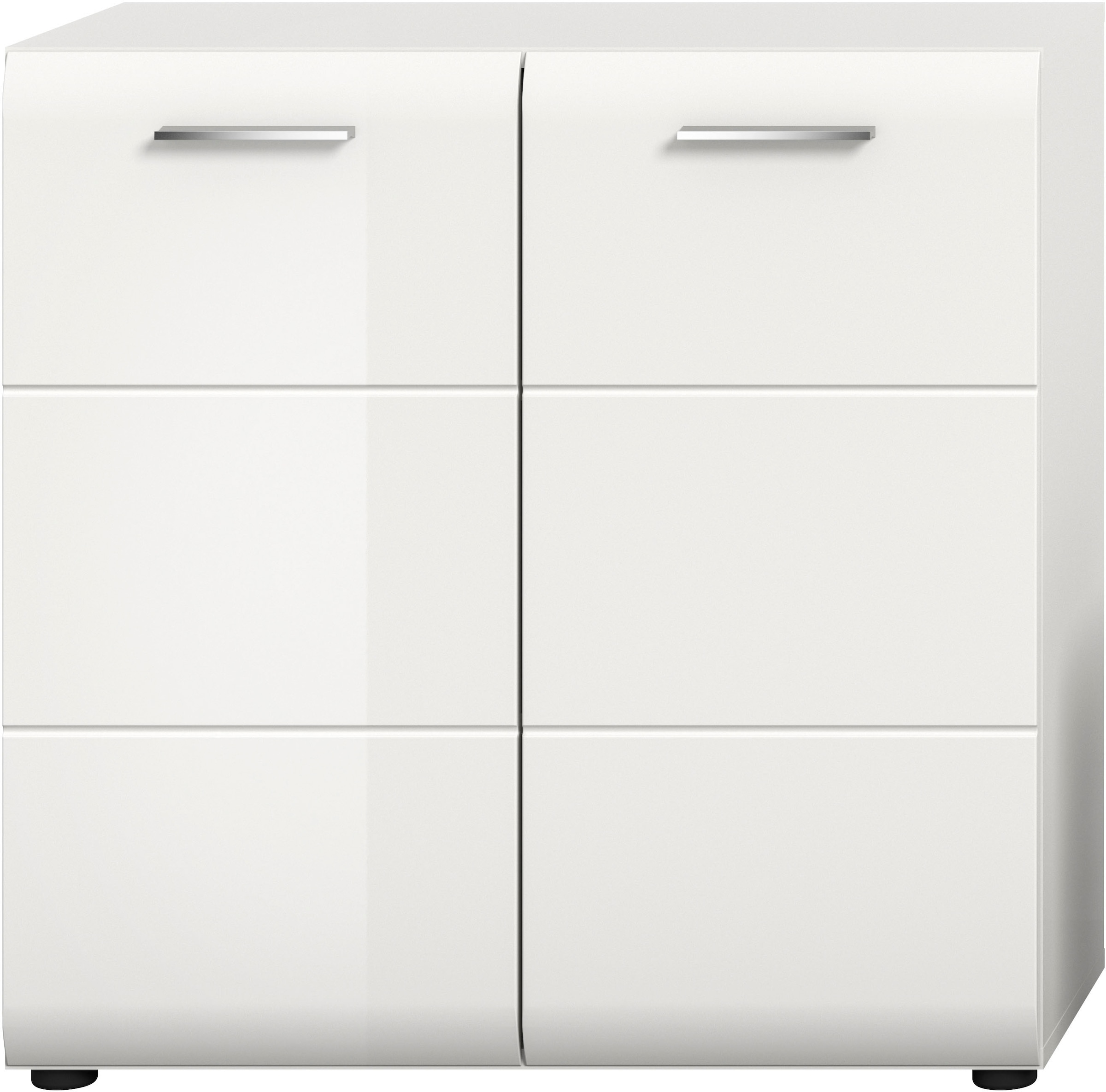 INOSIGN Kommode »FLORENZ, hochwertige MDF-Front,Rillenfräsung, 2 Türen, 3 Fächer« 1 Stk. tlg. Kommode, Anrichte, Wohnzimmerschrank