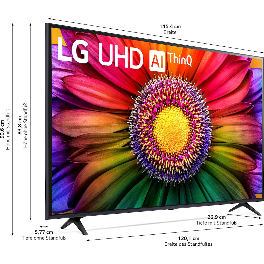 LG LED-Fernseher »65UR80006LJ«, 164 cm/65 Zoll, 4K Ultra HD, Smart-TV