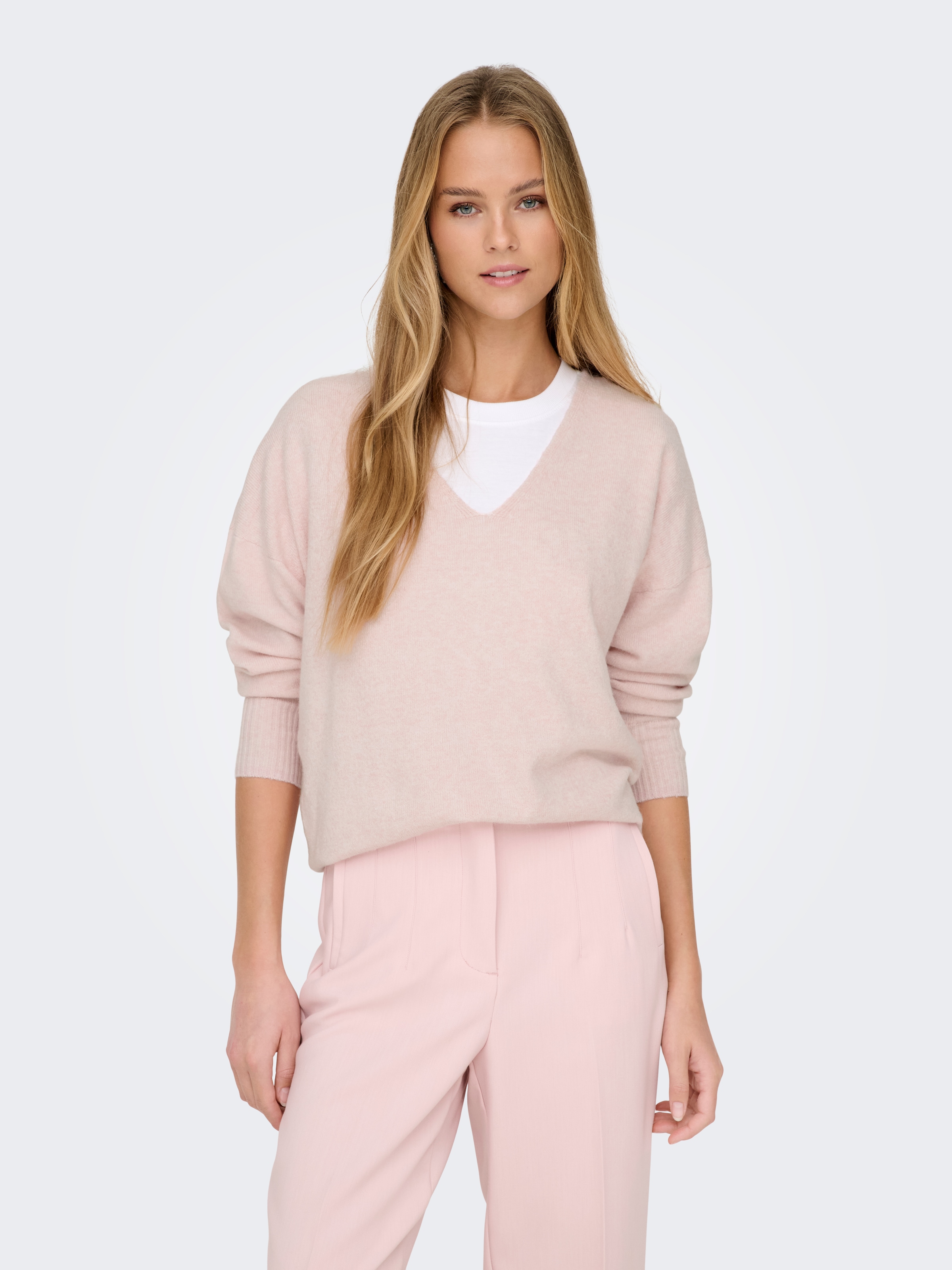 ONLY V-Ausschnitt-Pullover »ONLRICA LIFE L/S V-NECK PULLO KNT NOOS«