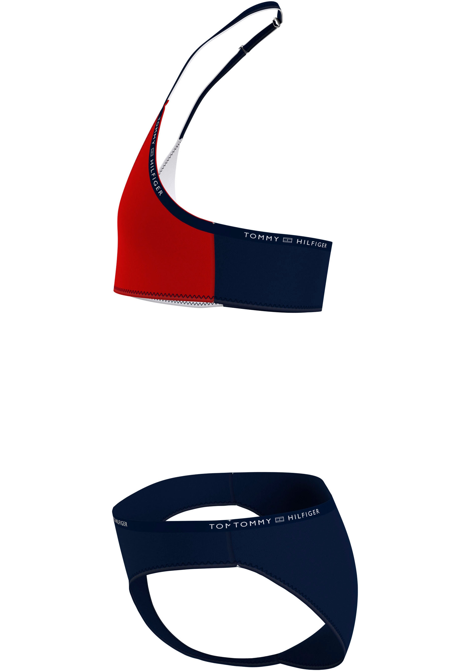 Tommy Hilfiger Swimwear Badeanzug, (2 St.), Kinder bis 16 Jahre