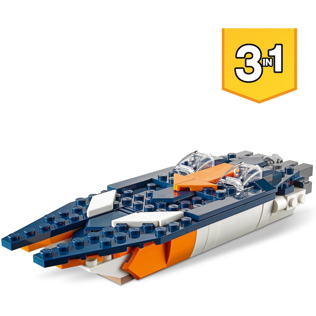 LEGO® Konstruktionsspielsteine »Überschalljet (31126), LEGO® Creator 3in1«, (215 St.)