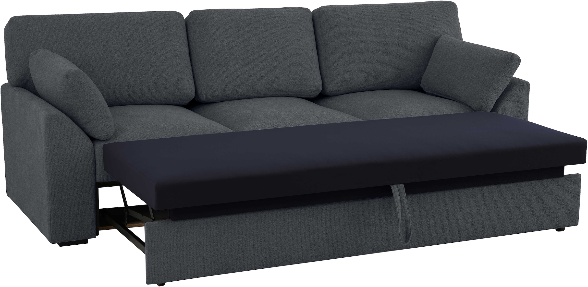 Home affaire 3-Sitzer »Citry«, Breite 233 cm, Chenille, mit Bettfunktion, Liegefläche 144x190 cm