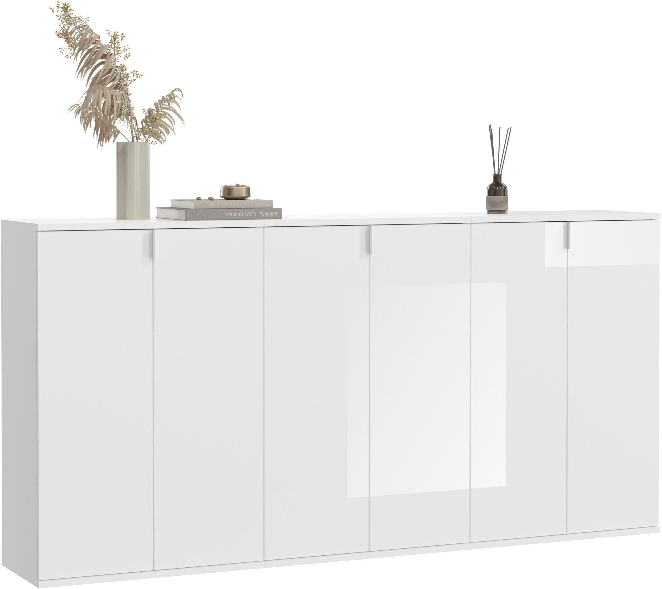 INOSIGN Garderoben-Set »Trondheim, Breite 183 cm, best. aus 3 Kommoden, 6 Türen, 18 Fächer«, (Set, 3 St.), Kommode, Sideboard, Kommodenkombination, Kommoden Set
