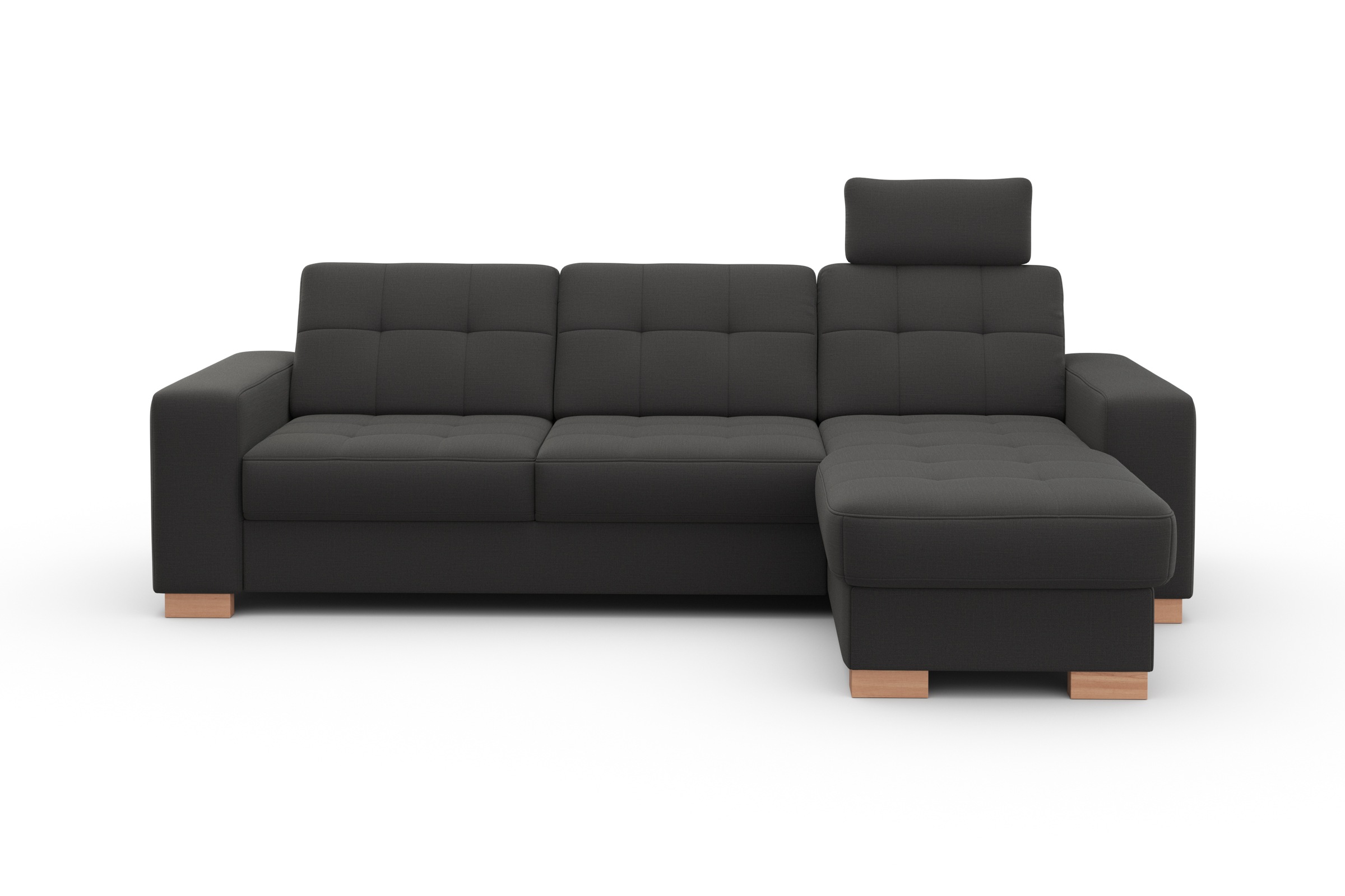 sit&more Ecksofa »Quincy L-Form«, wahlweise mit Bettfunktion und Bettkasten