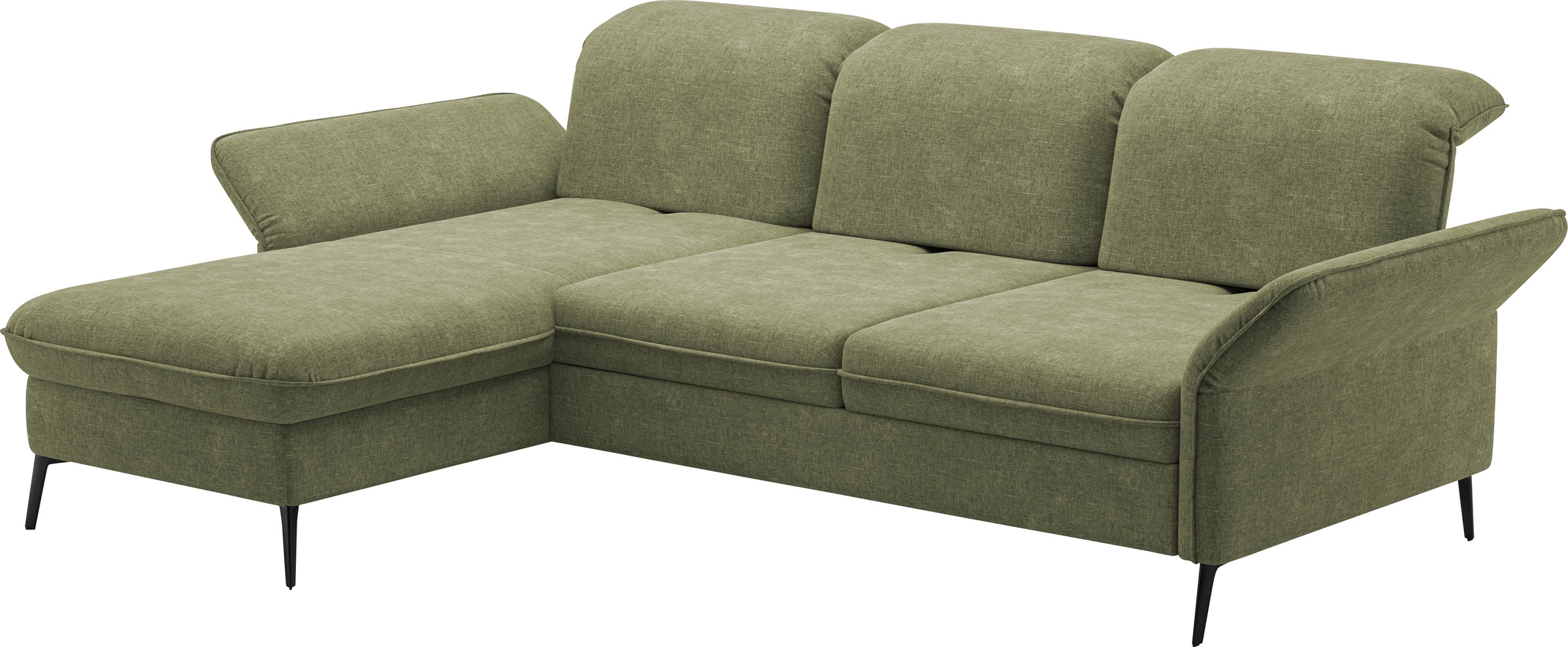 sit&more Ecksofa »Emely, inkl. Sitztiefenverstellung«, wahlweise mit Bettfunktion,Bettkasten,Kopf- & Armteilverstellung