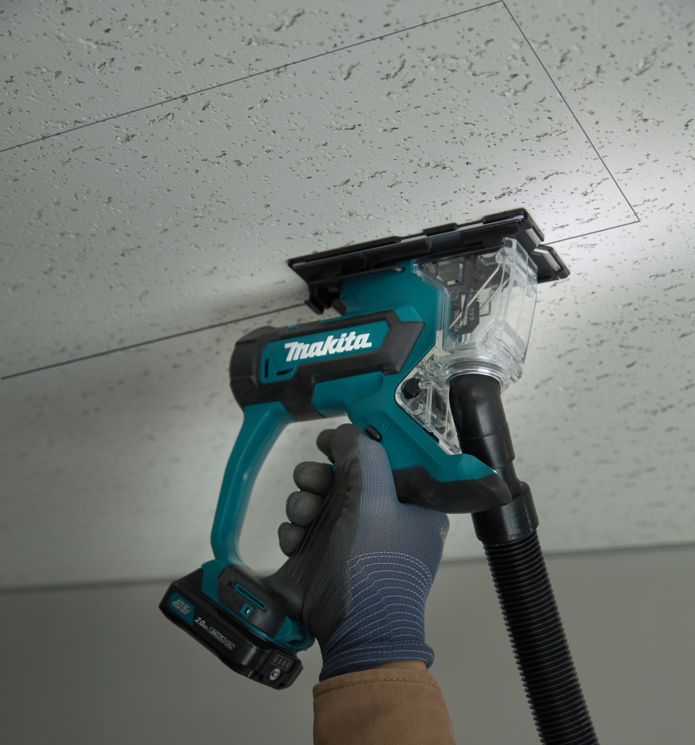 Makita Akku-Trockenbausäge »SD100DY1J«, (Set), 10,8 V, inkl. Akku, ohne Ladegerät