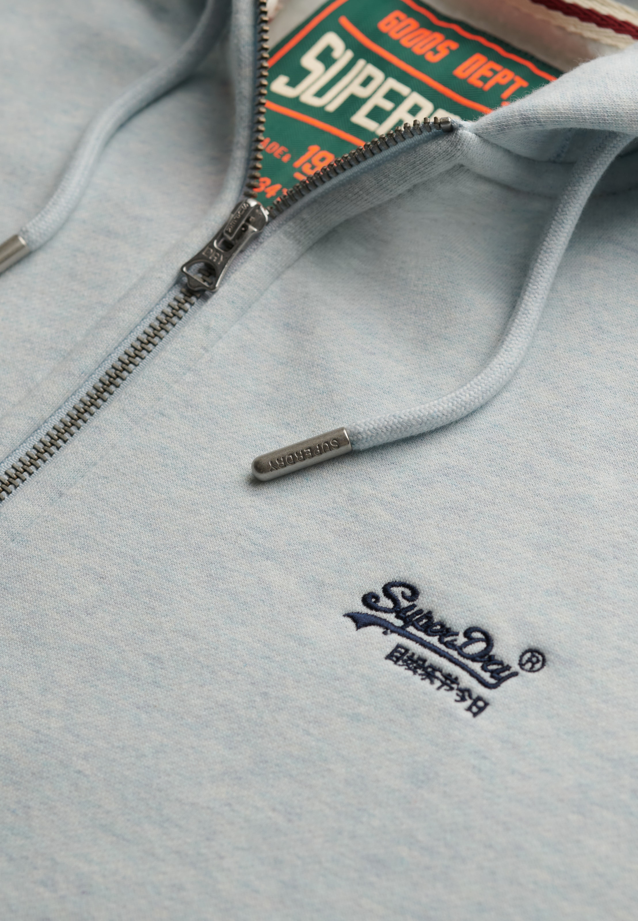 Superdry Kapuzensweatjacke »ESSENTIAL LOGO ZIP HOODIE HB« Baumwollmischung, slim fit