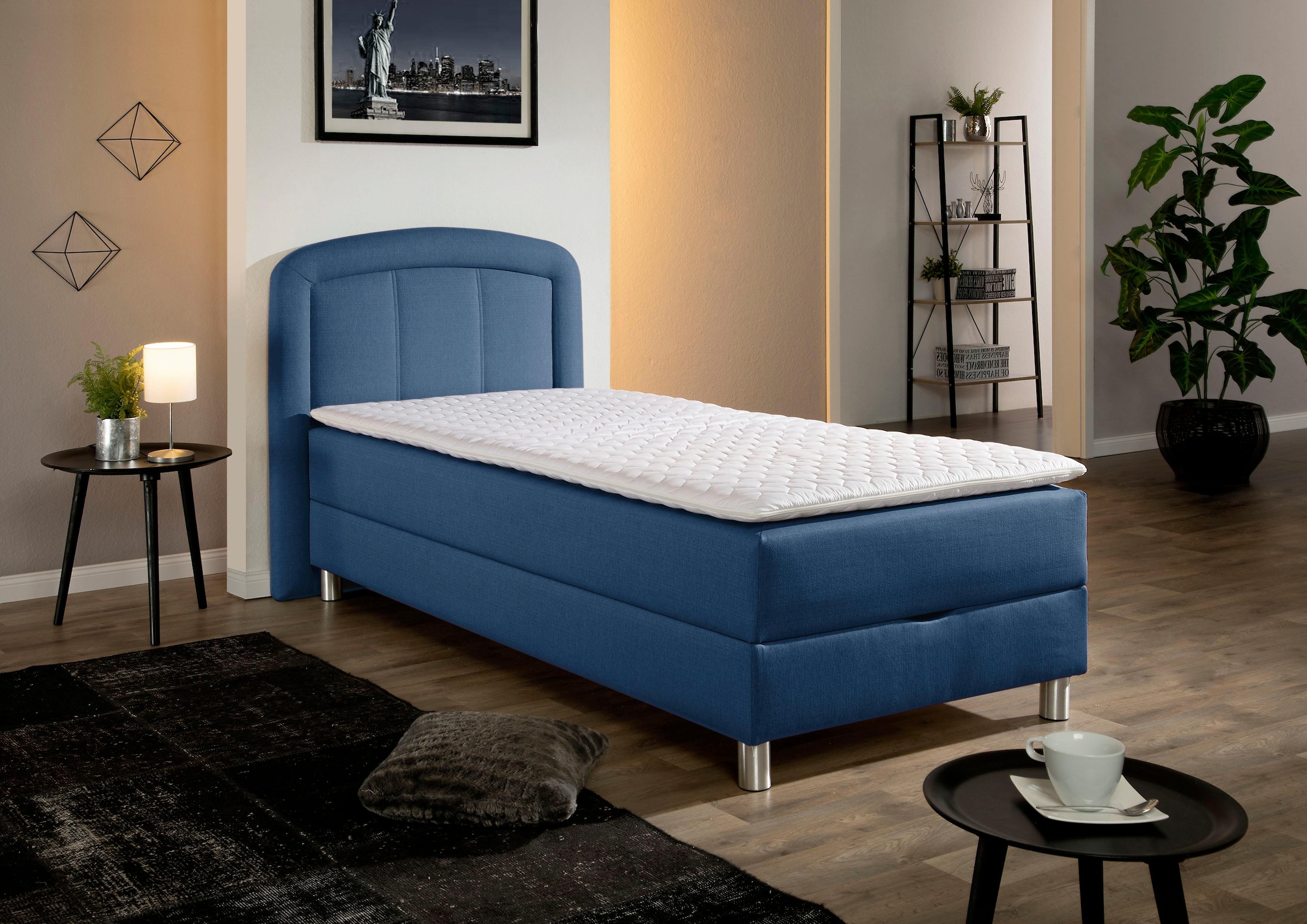 Maintal Polsterbett »Lucas« mit Bettkasten, in 4 Breiten und wahlweise 2 Matratzenarten