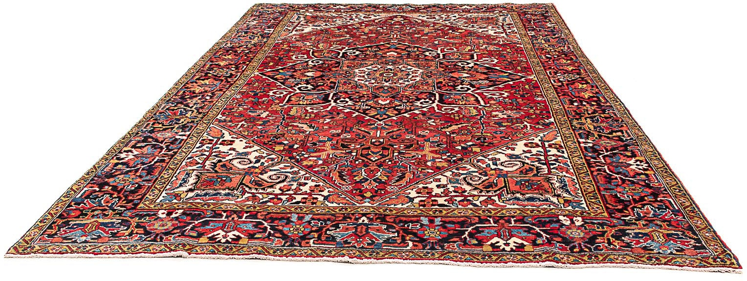 morgenland Wollteppich »Heriz Medaillon 358 x 245 cm«, rechteckig, 10 mm Hö günstig online kaufen