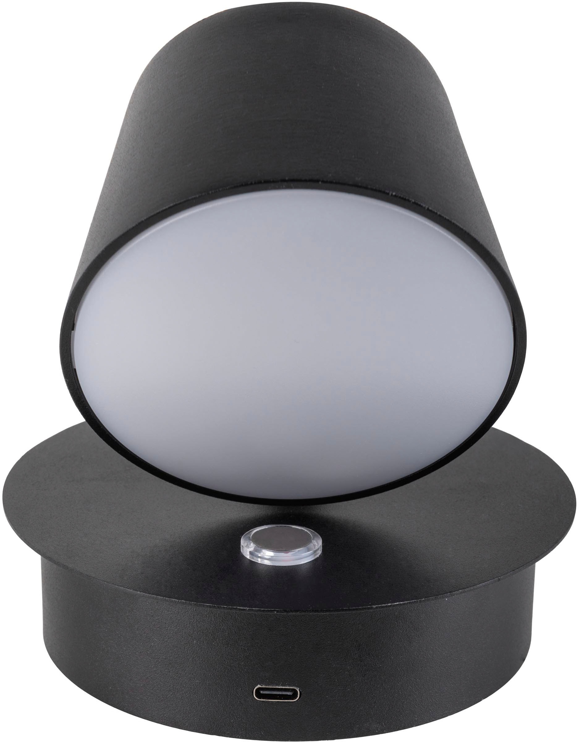 näve LED Wandleuchte »Tondo«, 1 flammig, Leuchtmittel LED-Modul | LED fest integriert, magnetisch, Akku Aufladung per USB-C Kabel, dimmbar per touch, Memory