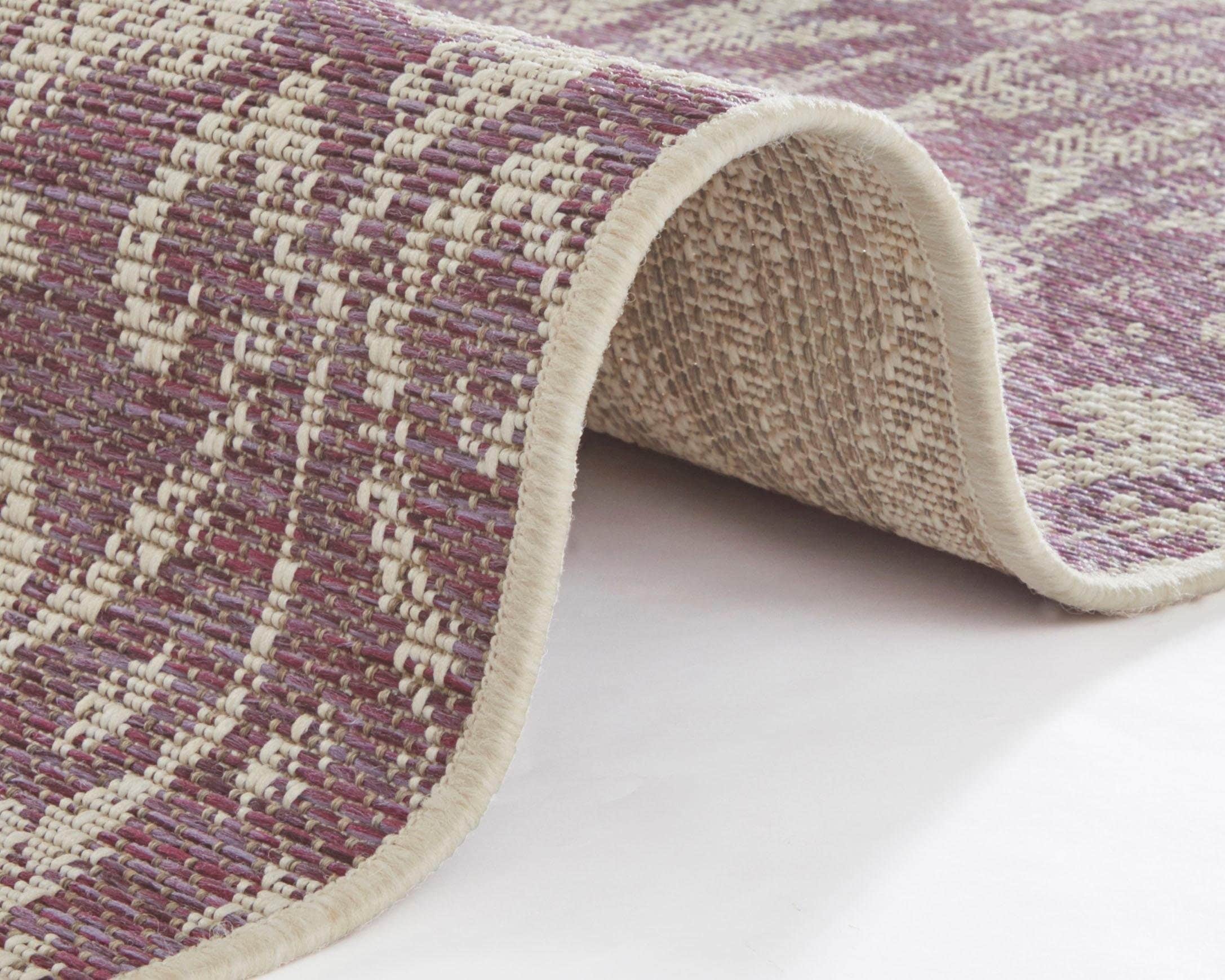 NORTHRUGS Läufer »Hatta«, rechteckig, 4 mm Höhe, In-und Outdoor geeignet, Strapazierfähig und pflegeleicht, Flachgewebe