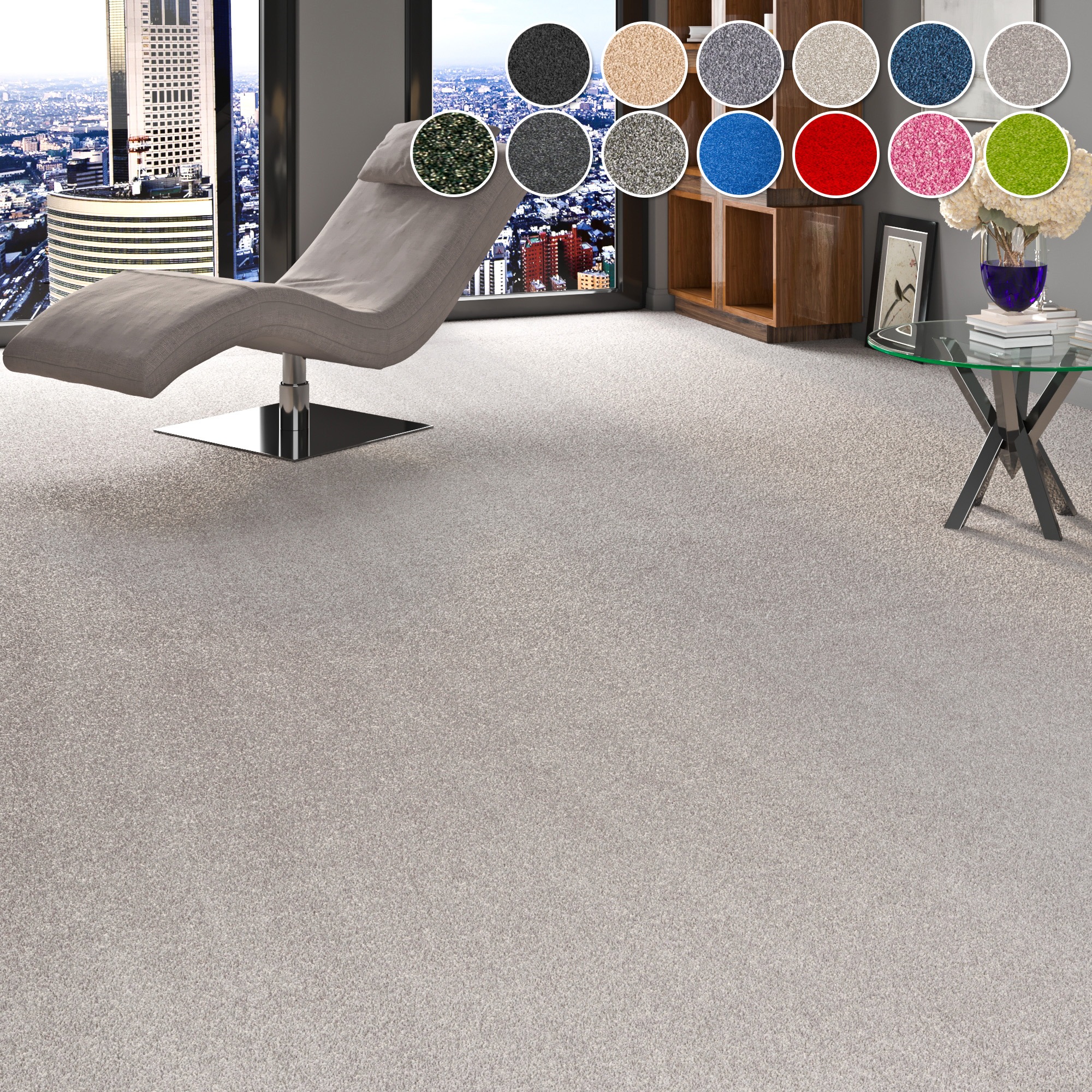my home Teppichboden »Zephyra, Schlinge, Made in Netherlands«, rechteckig, günstig online kaufen