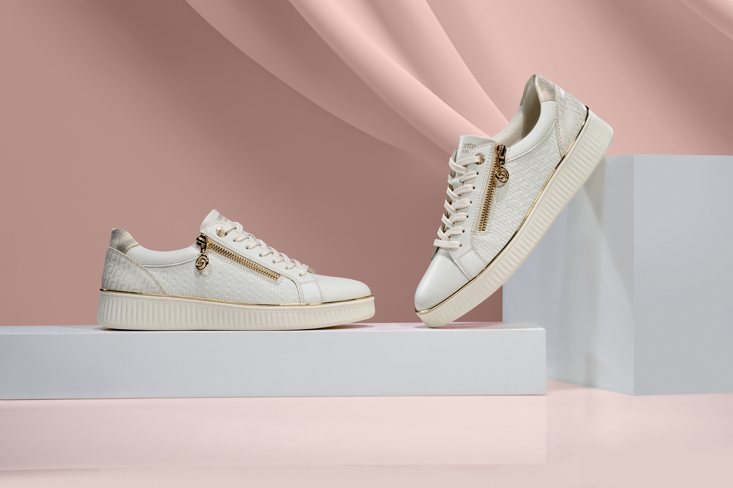 Remonte Plateausneaker, Freizeitschuh, Halbschuh, Schnürerschuh, seitlicher Reißverschluss