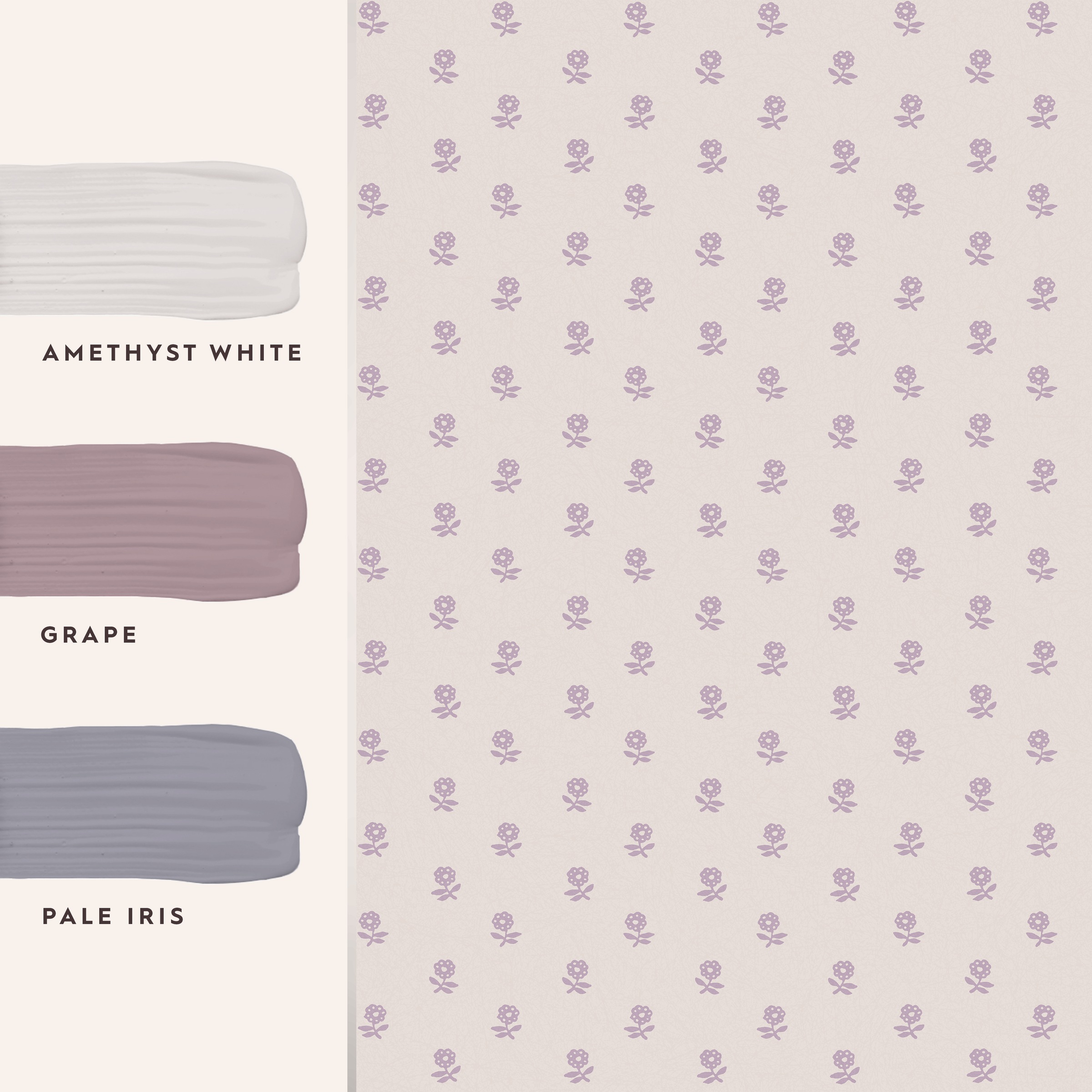 LAURA ASHLEY Vliestapete »Daisy Lavender Purple« floral texturiert 10mx52cm