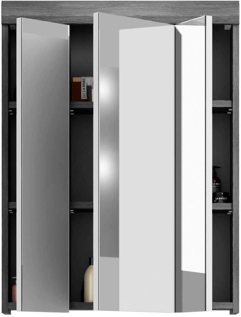 INOSIGN Badmöbel-Set »Siena, 5 teilig, bestehend aus:«, (Set, 5 St.), Hochschrank, WBU, Spiegelschrank, Unterschrank, Hängeschrank