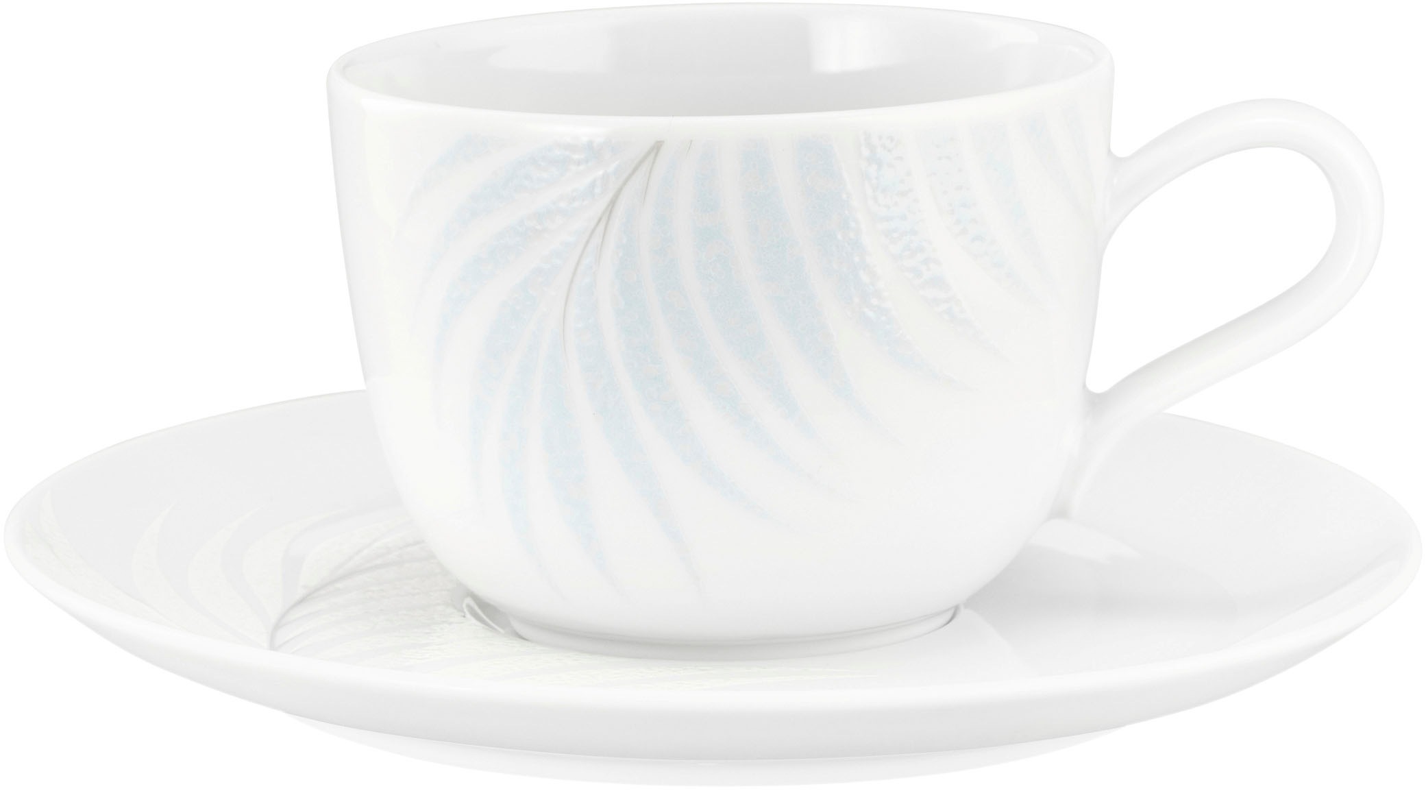 Seltmann Weiden Kaffeeservice »Geschirr-Set, 18 Teile, Liberty Mediterranean«, (Set, 18 tlg., 6x Kaffeeobertasse 0,26 l, 6x Kombi-Untertasse, 6x Frühstücksteller), Tassen, Untertassen, Teller, Made in Germany, 18 Teile, für 6 Personen