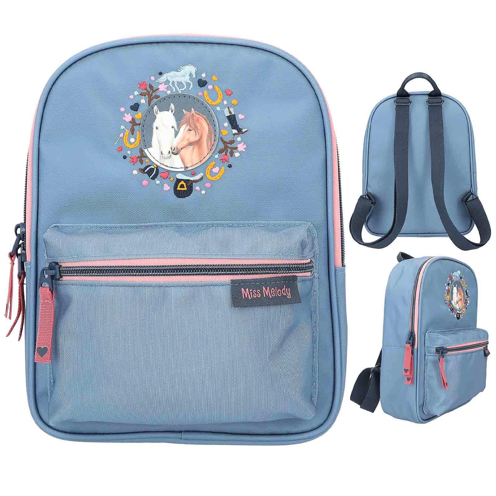 Depesche Rucksack »Rucksack MY LITTLE FARM Miss Melody 13 x 22 x 28 cm blau«