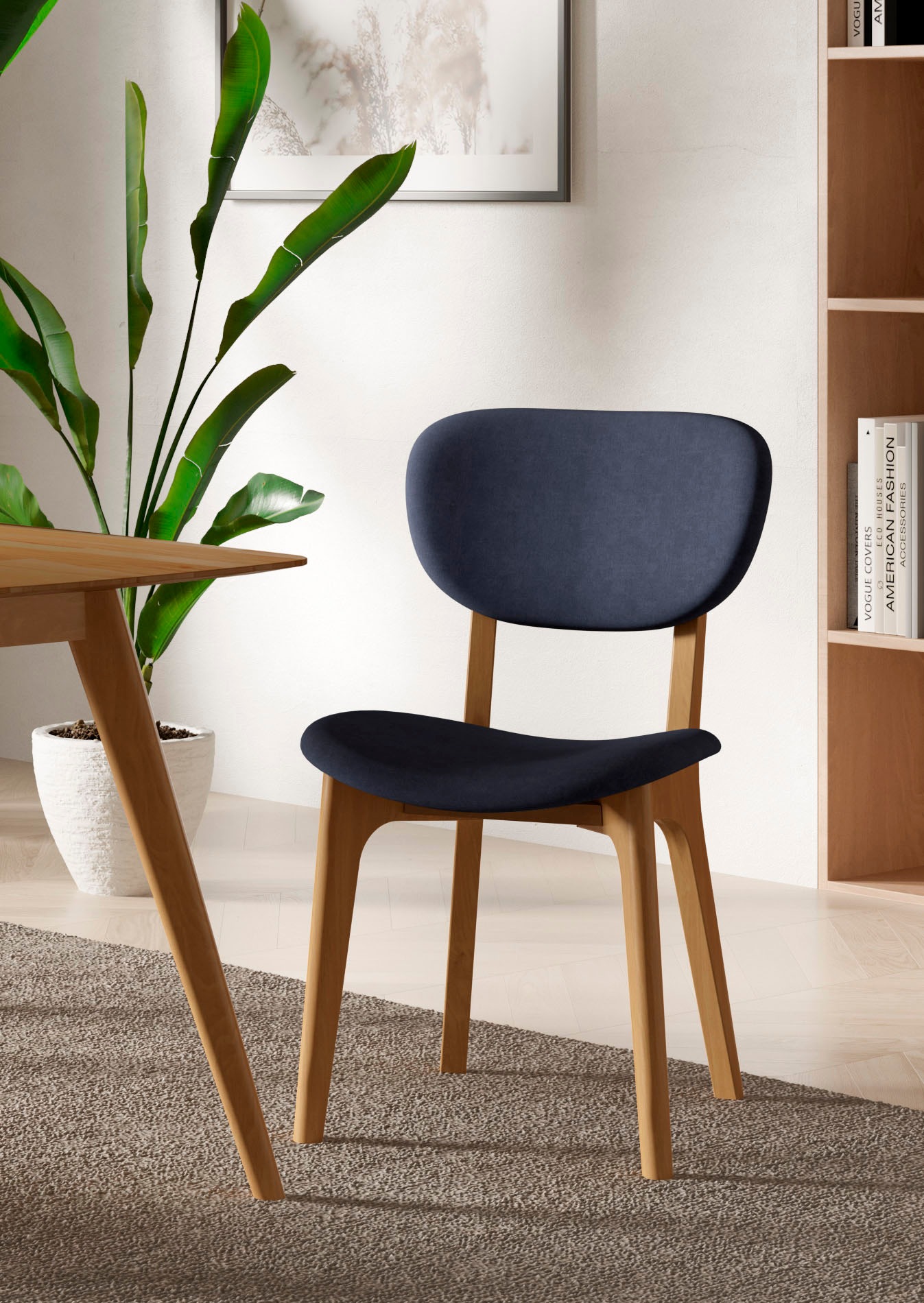 INOSIGN Stuhl »COZY Made in Italy«, (Set), 2 St., Microfaser, Gestell in Bu günstig online kaufen